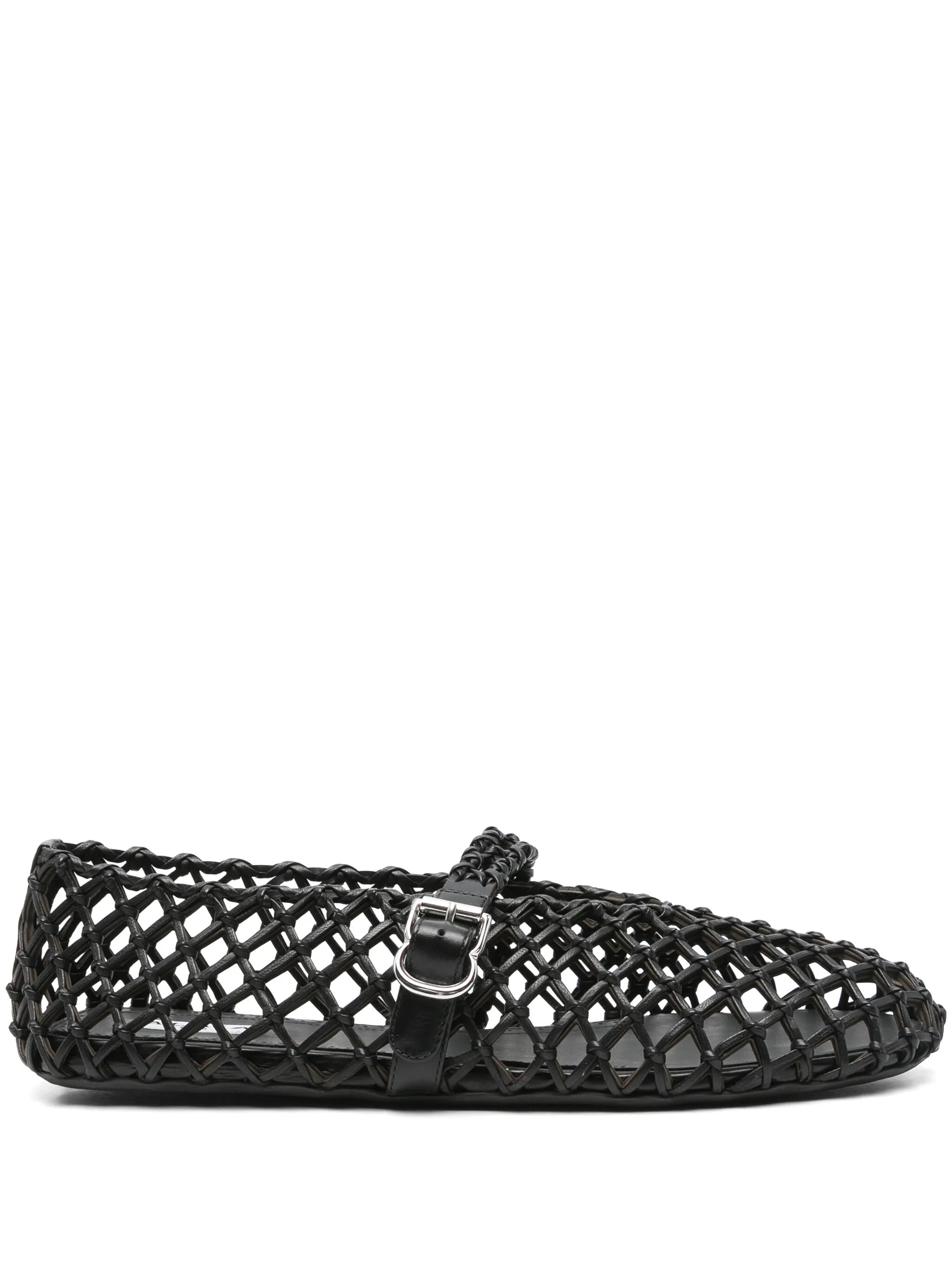 leather ballet flats