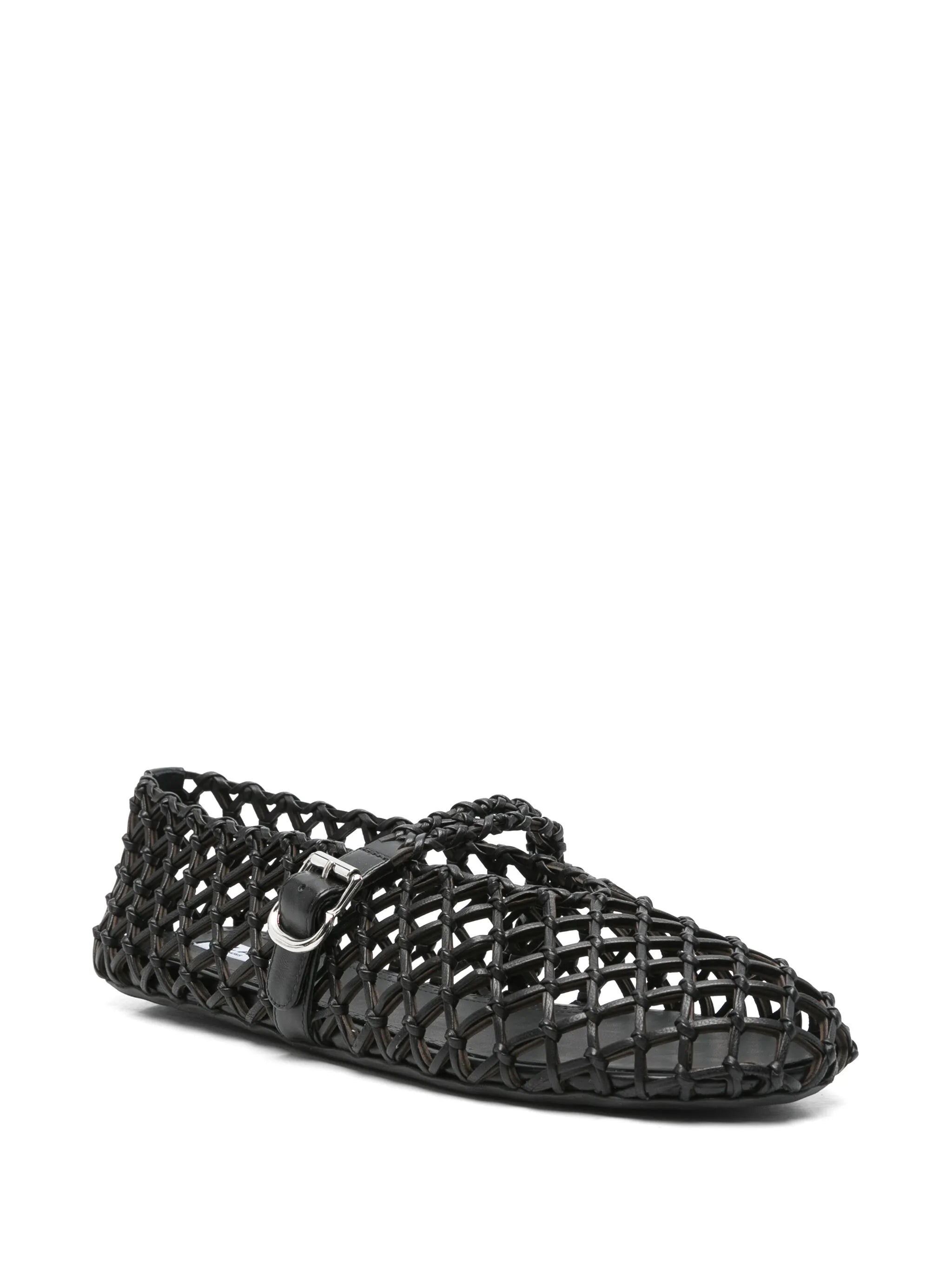 leather ballet flats