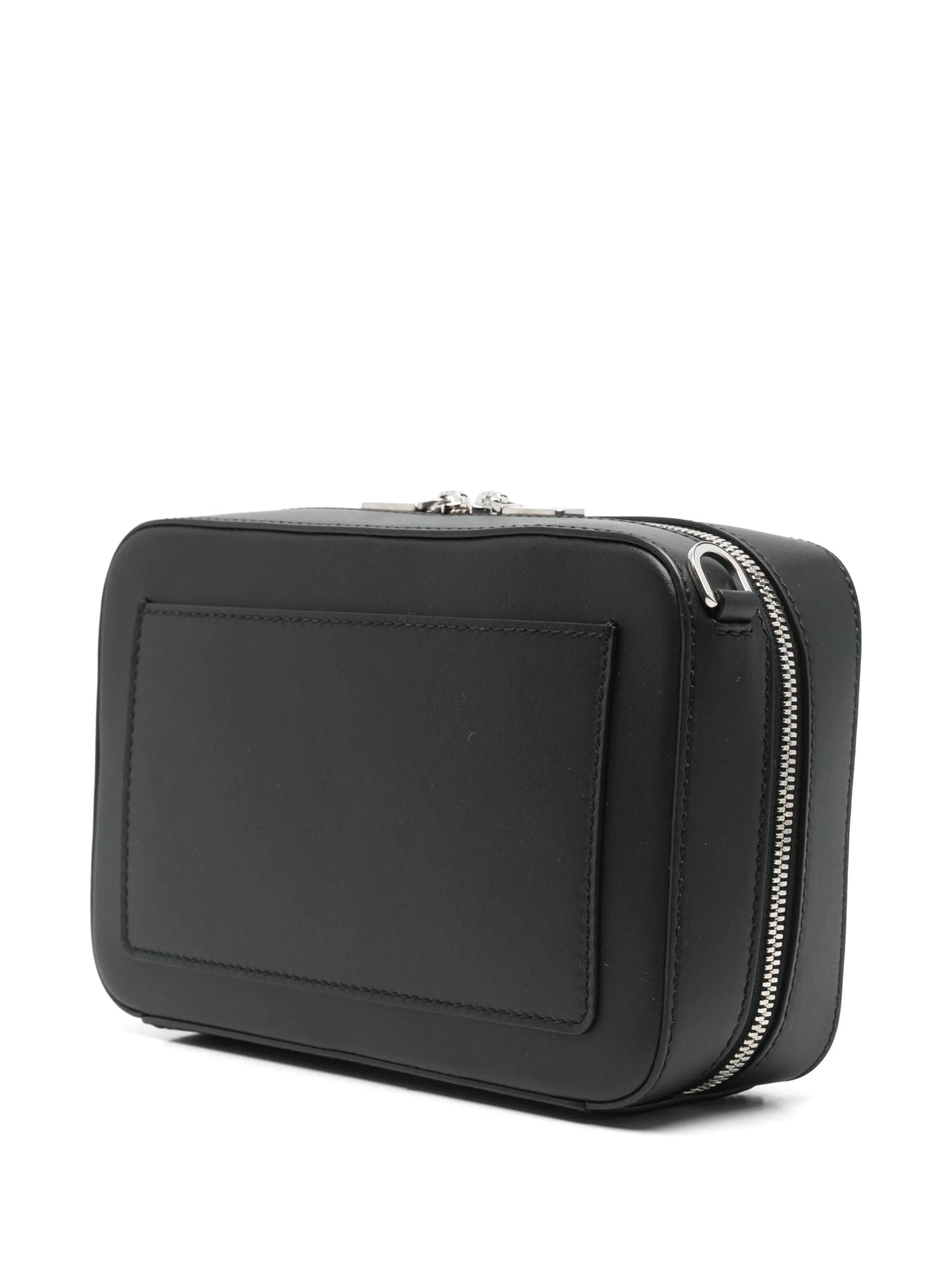 logo-embossed messenger bag