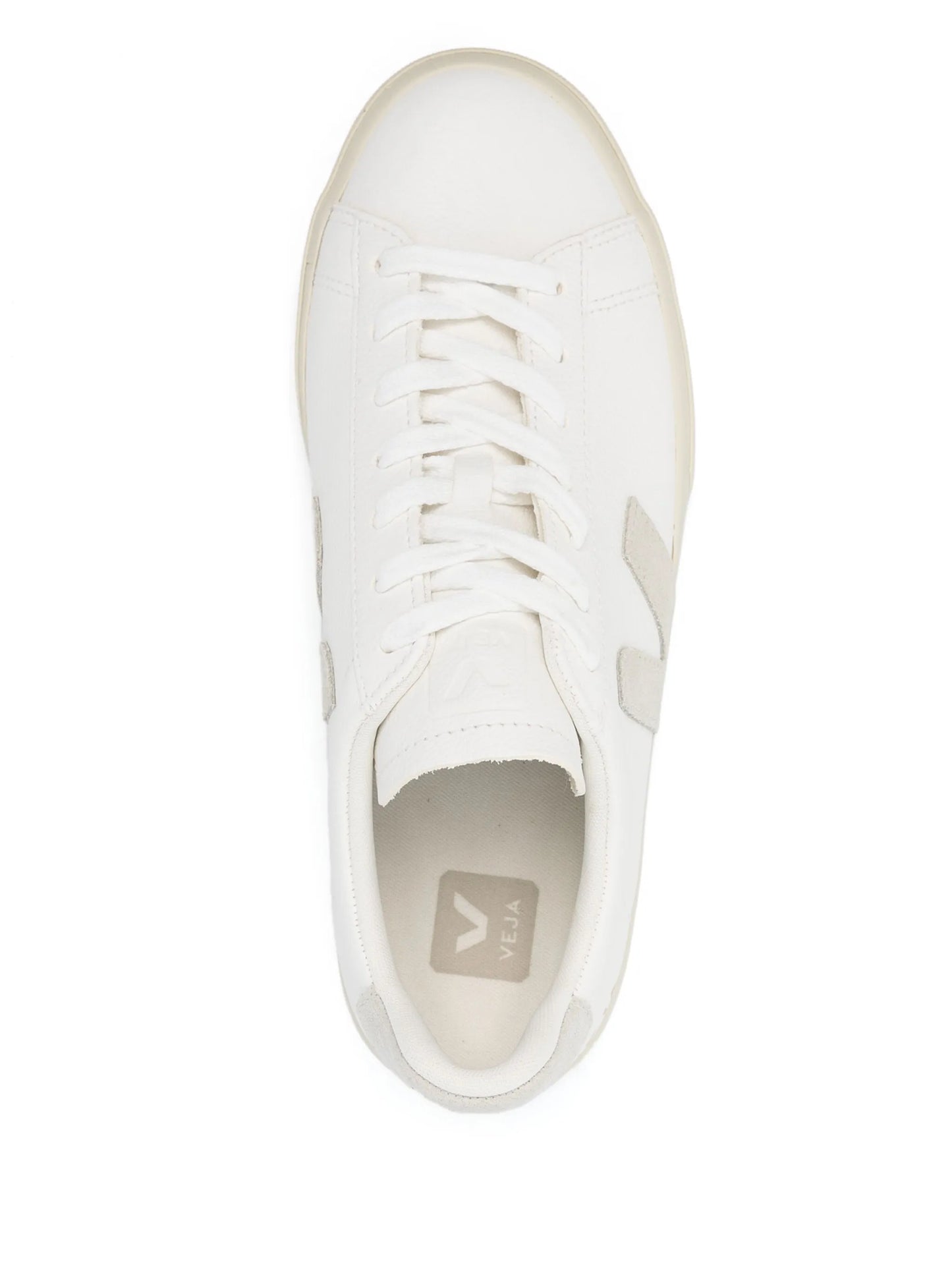 white leather logo sneakers
