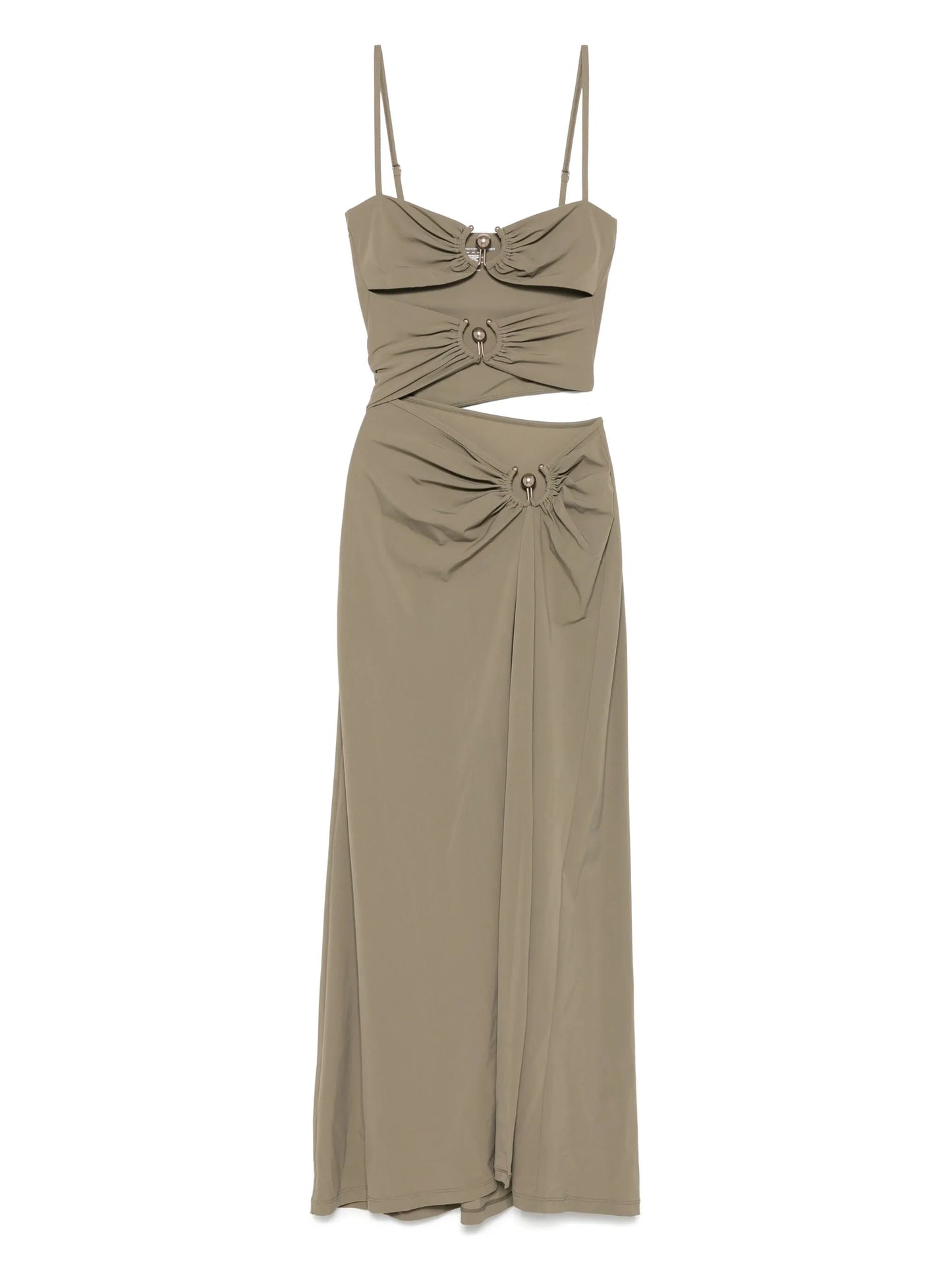 ruched orbit midi dress
