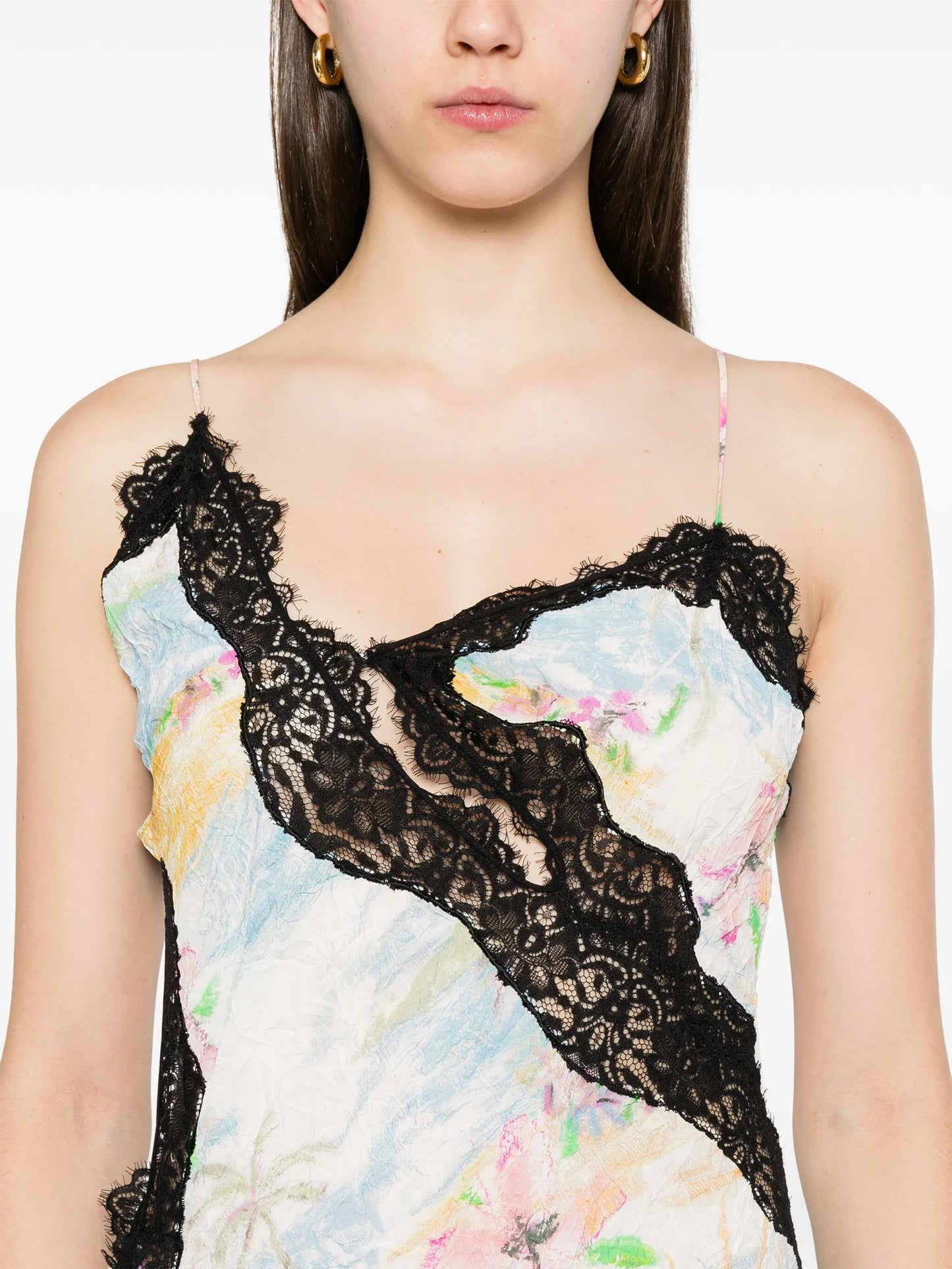 floral-print midi dress
