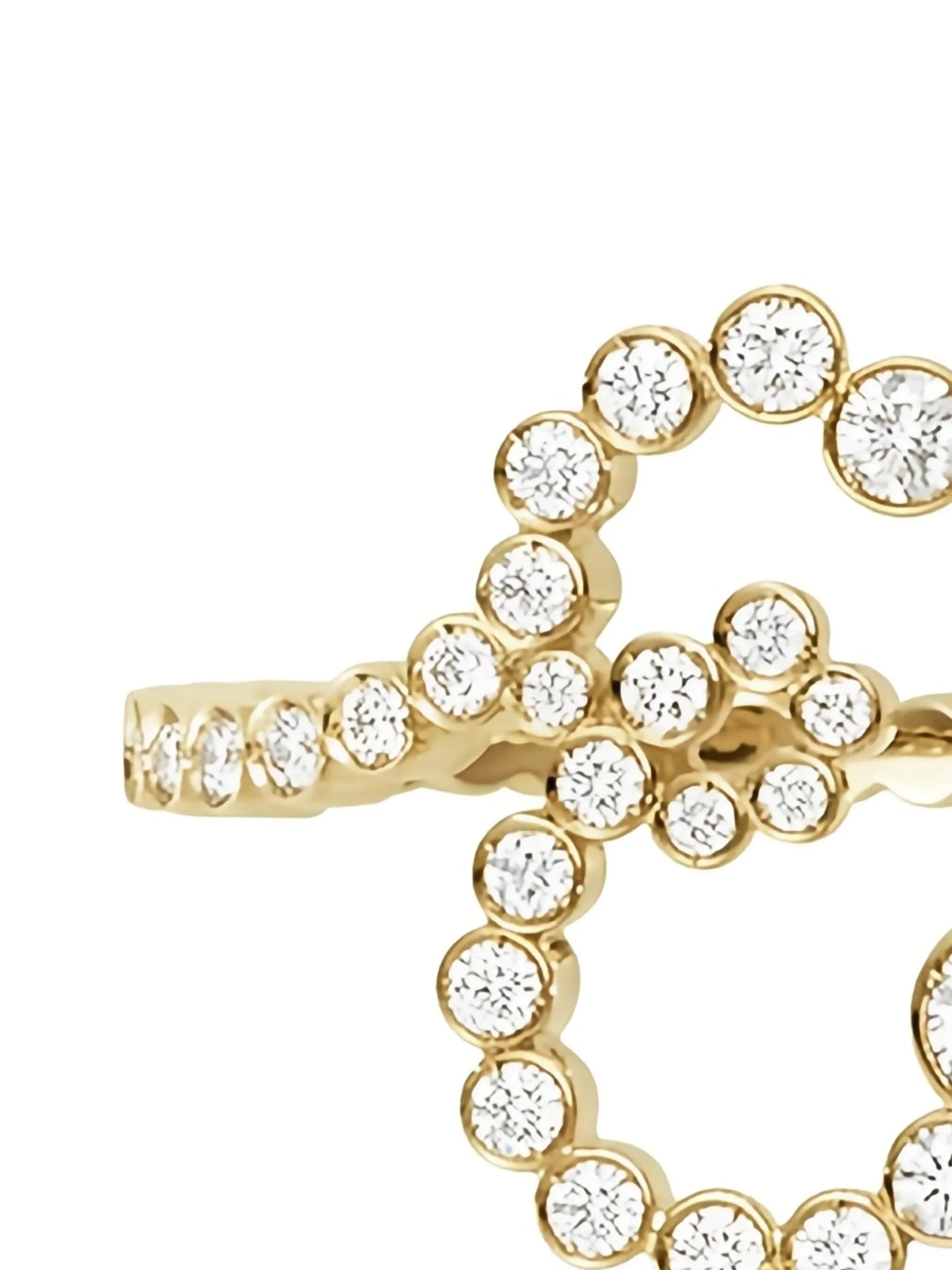 18K yellow gold Ensemble E diamond ring