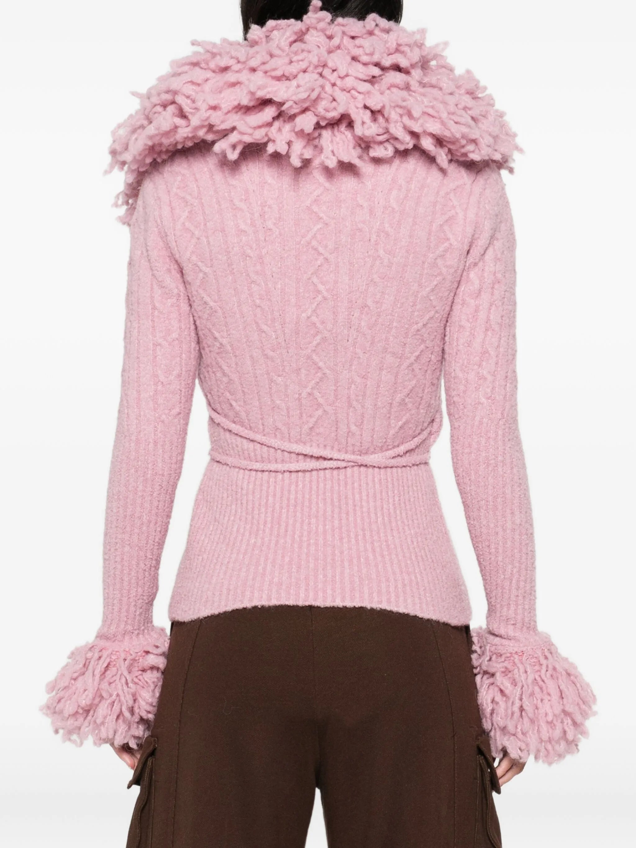 cable-knit cardigan