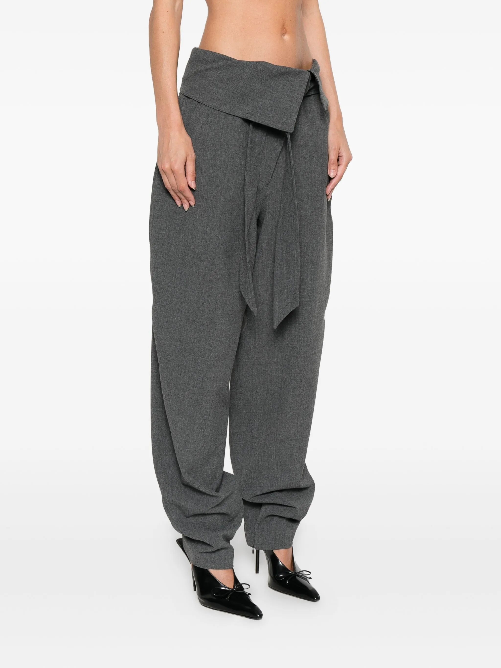 fold waist trousers