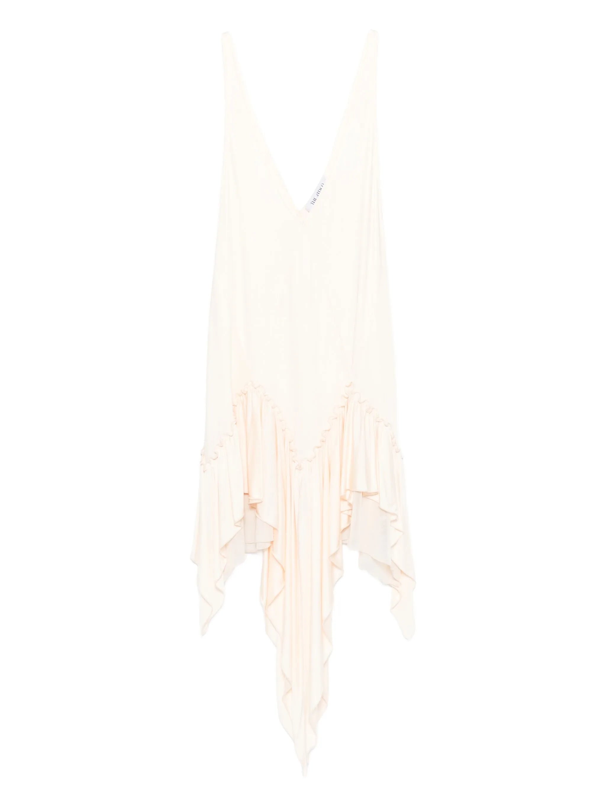 ruffled asymmetric mini dress