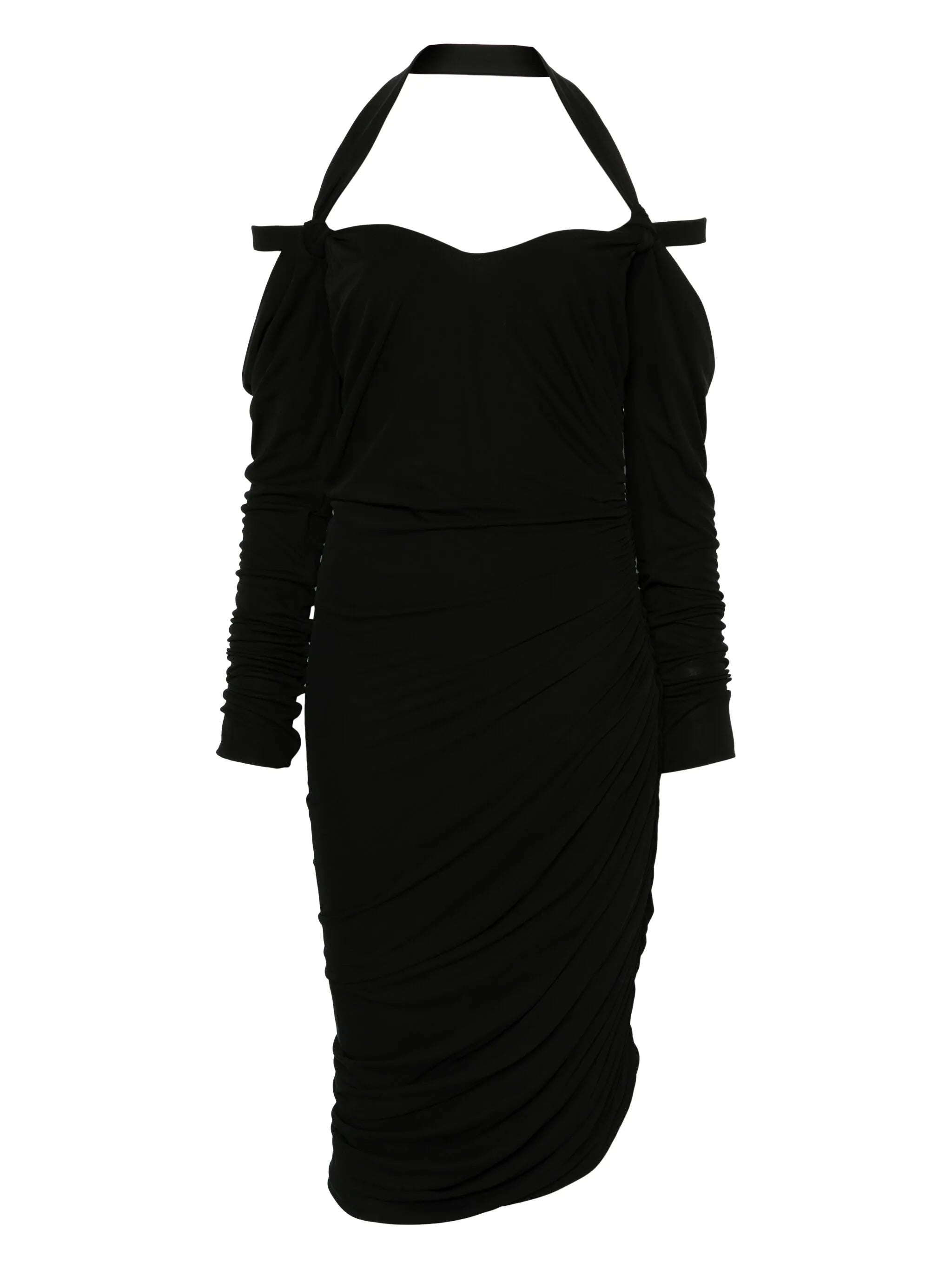 halterneck mini dress