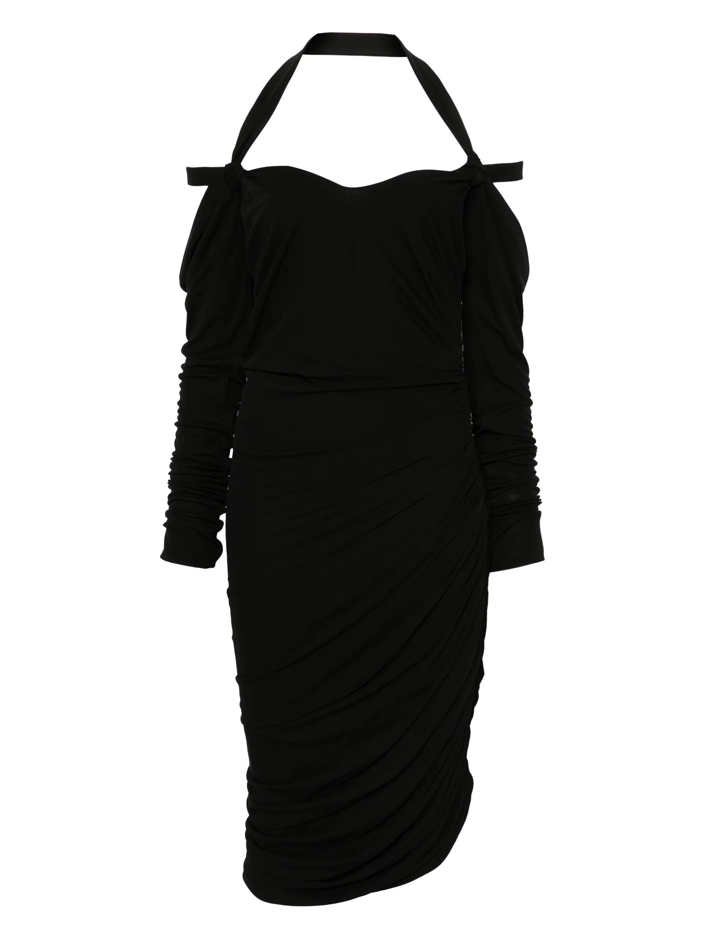 halterneck mini dress