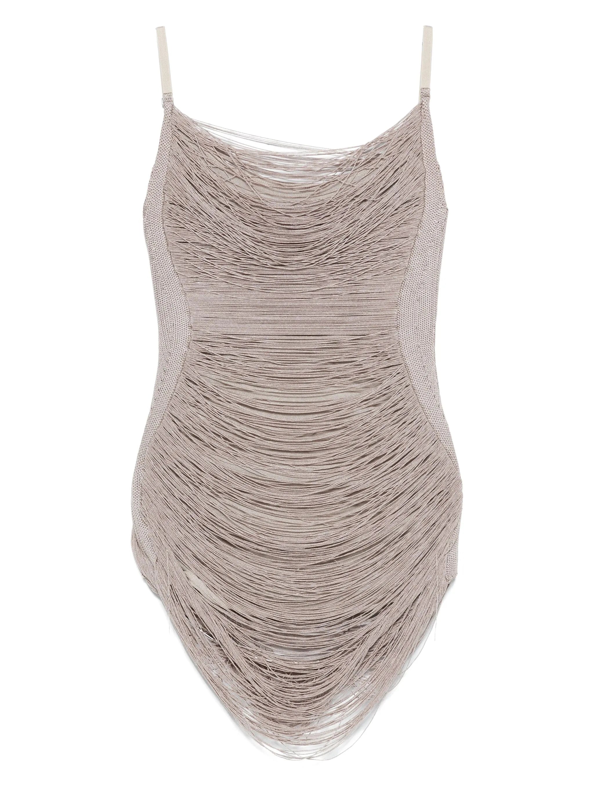 draped mini dress