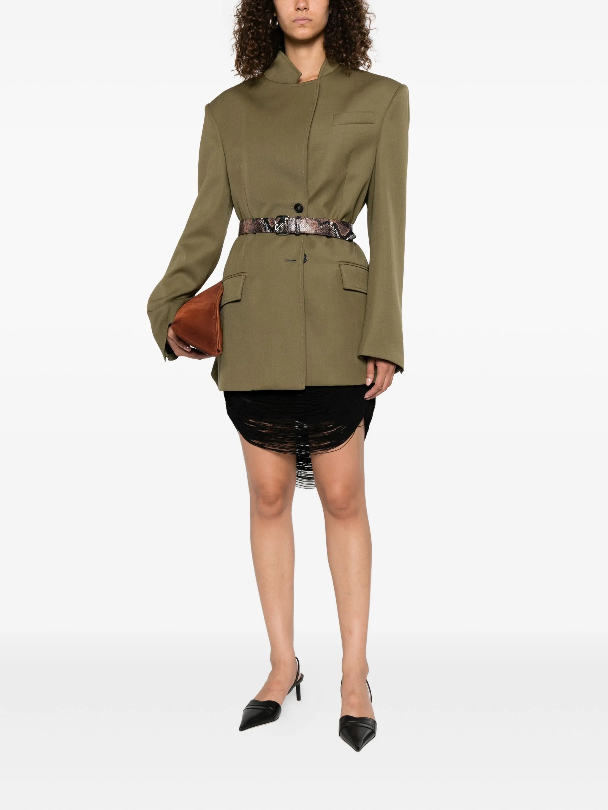 single-breasted blazer