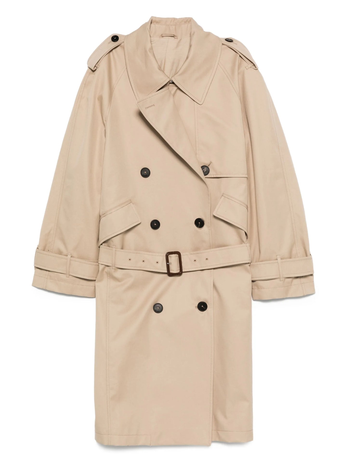 double-breasted trench coat
