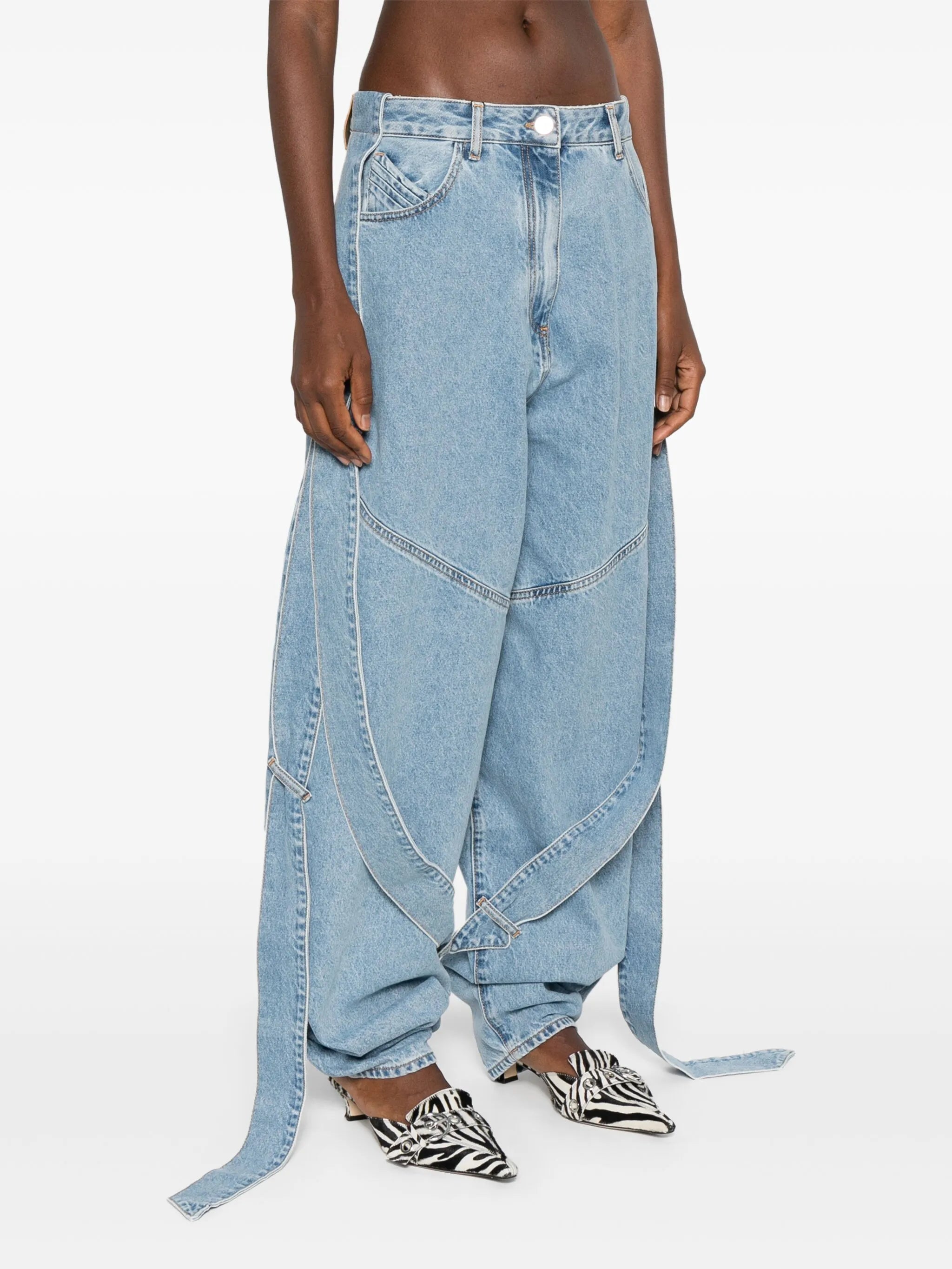 multi-string jeans