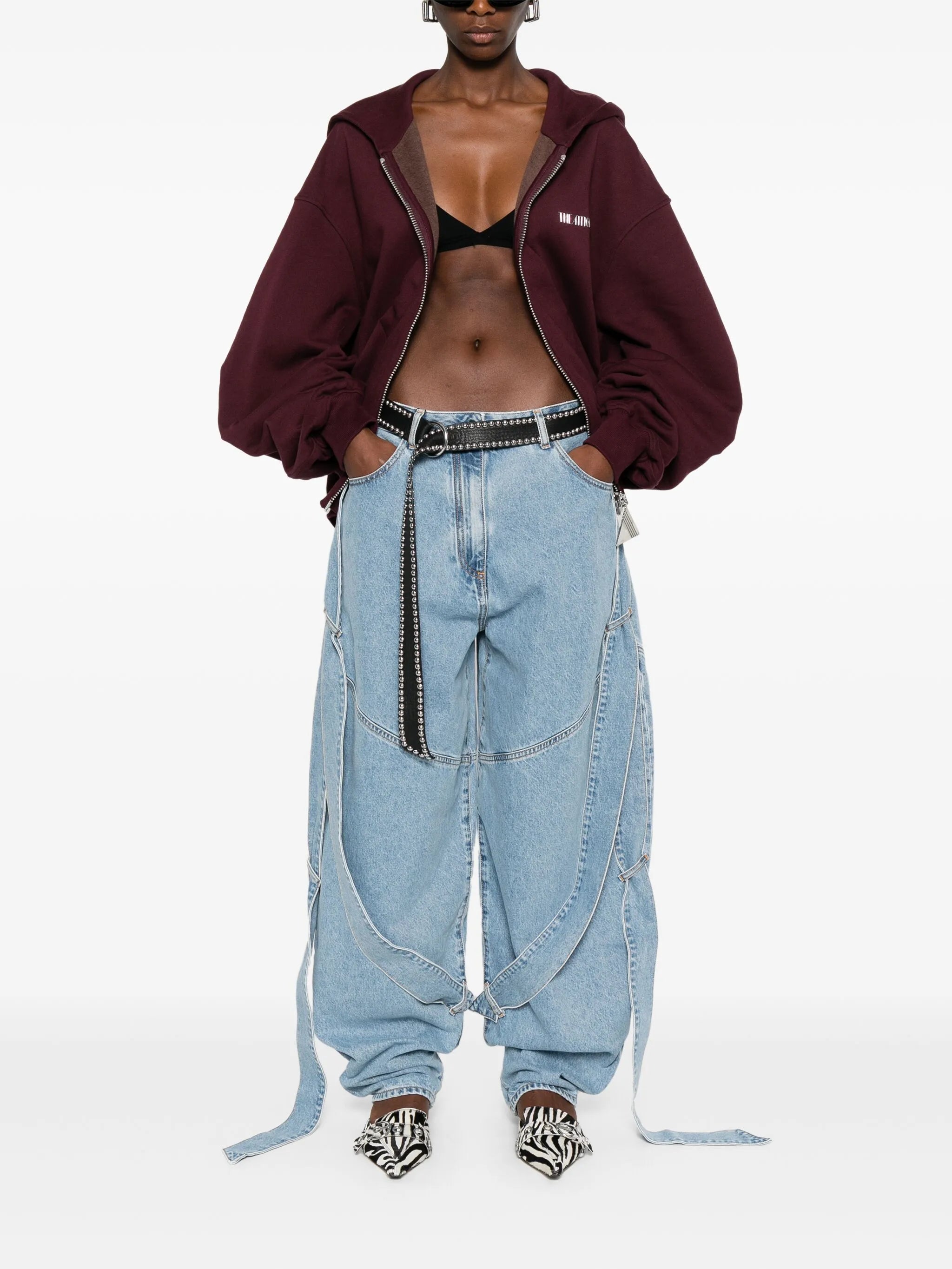 multi-string jeans