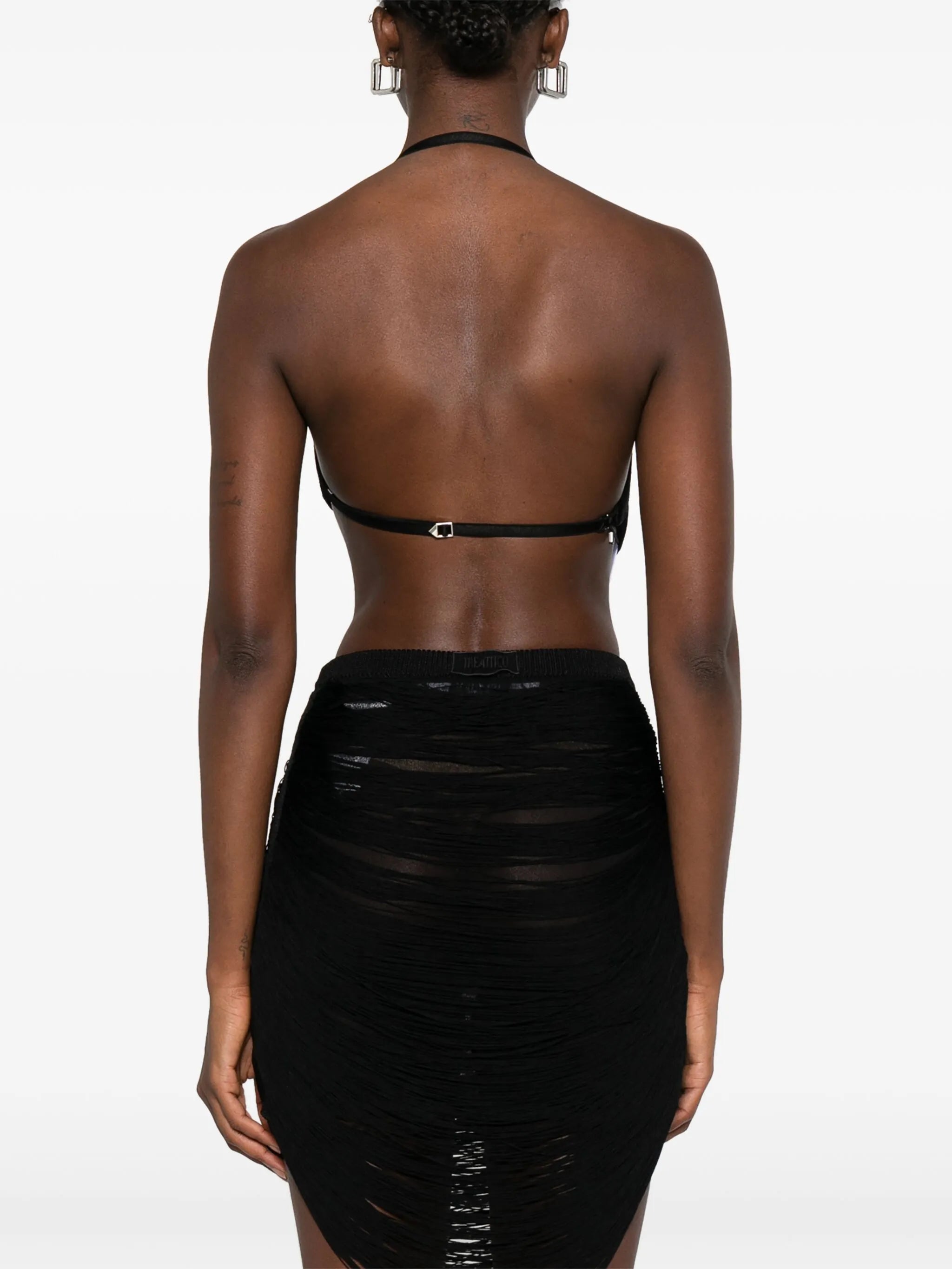 multi-strings crop top
