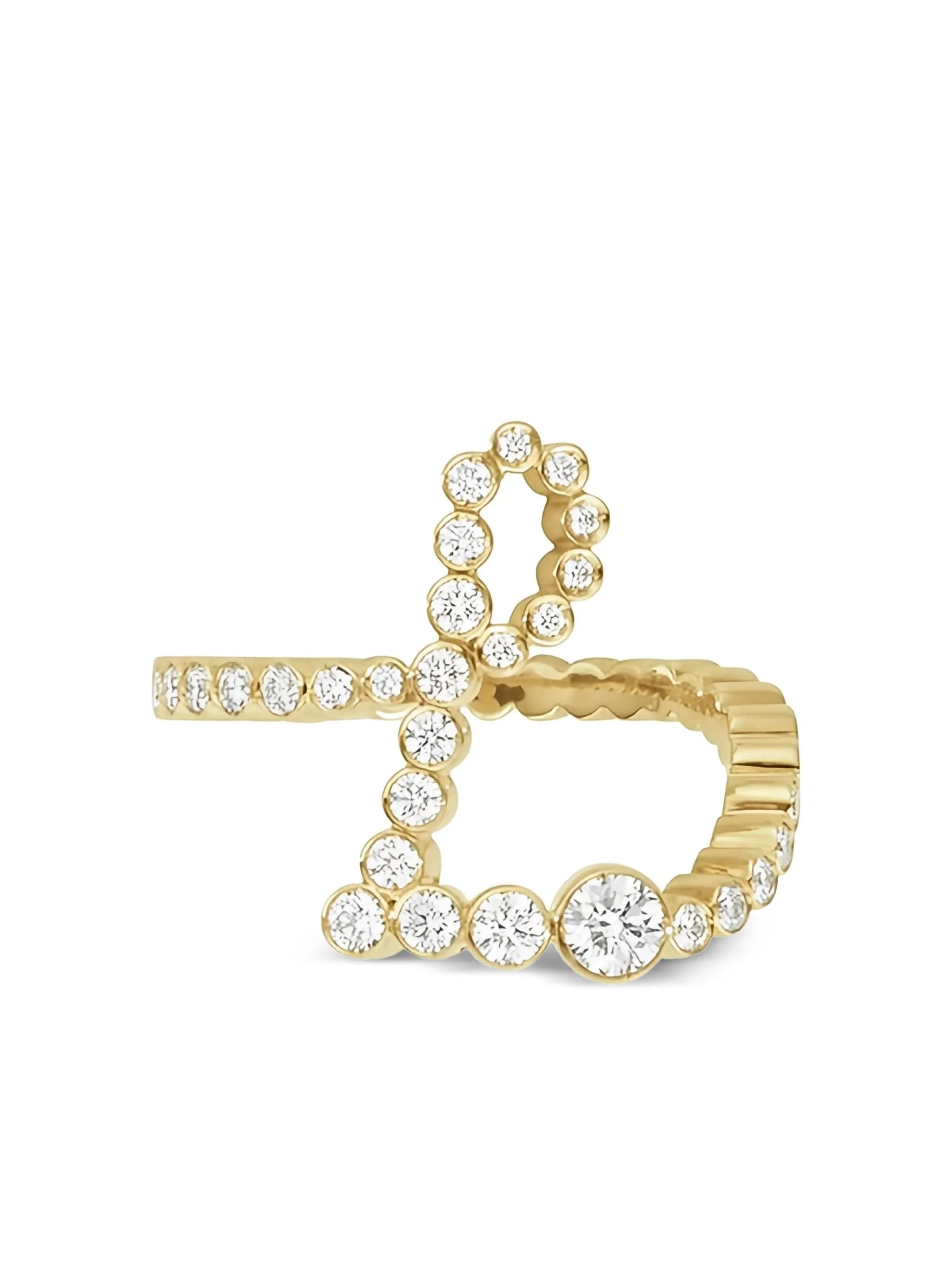 18K yellow gold Ensemble L diamond ring