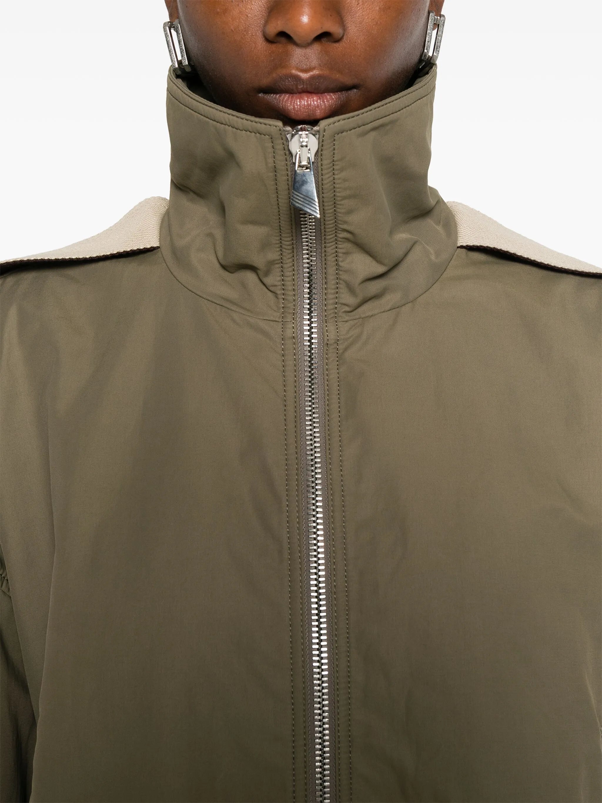 string-detail bomber jacket