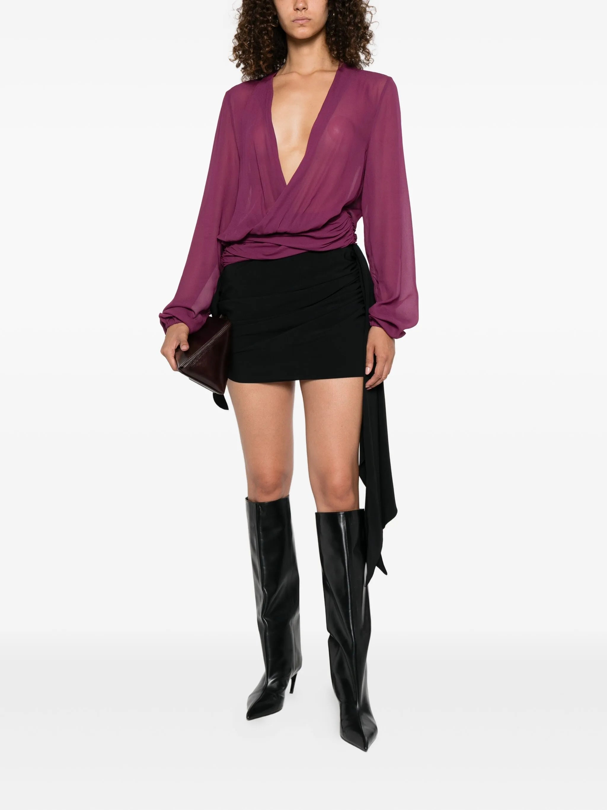 V-neck blouse