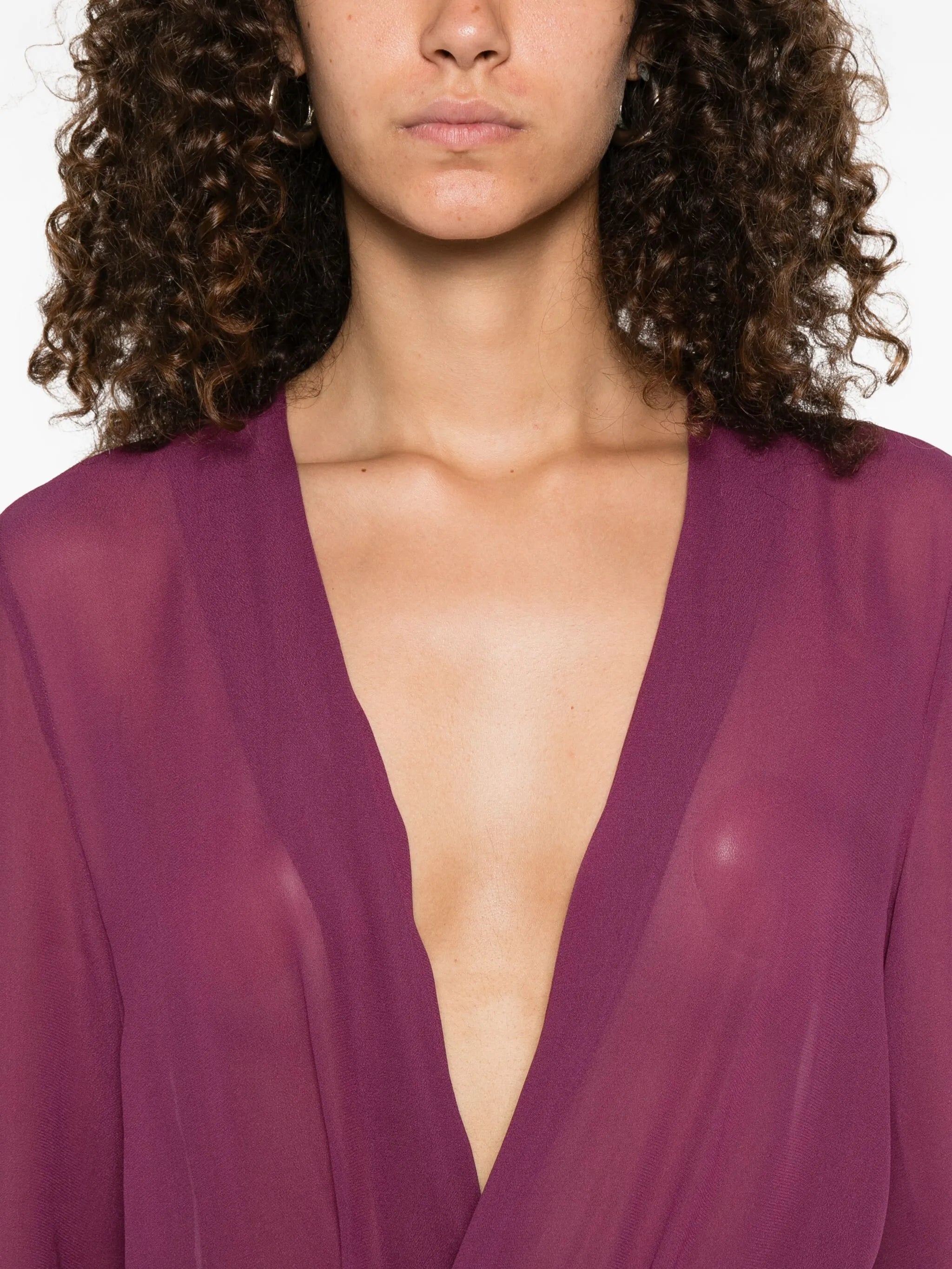 V-neck blouse
