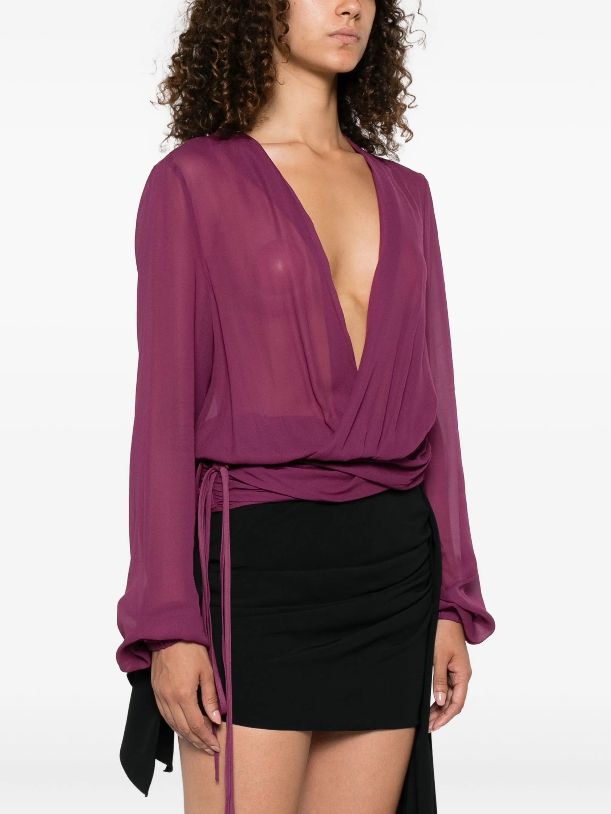 V-neck blouse