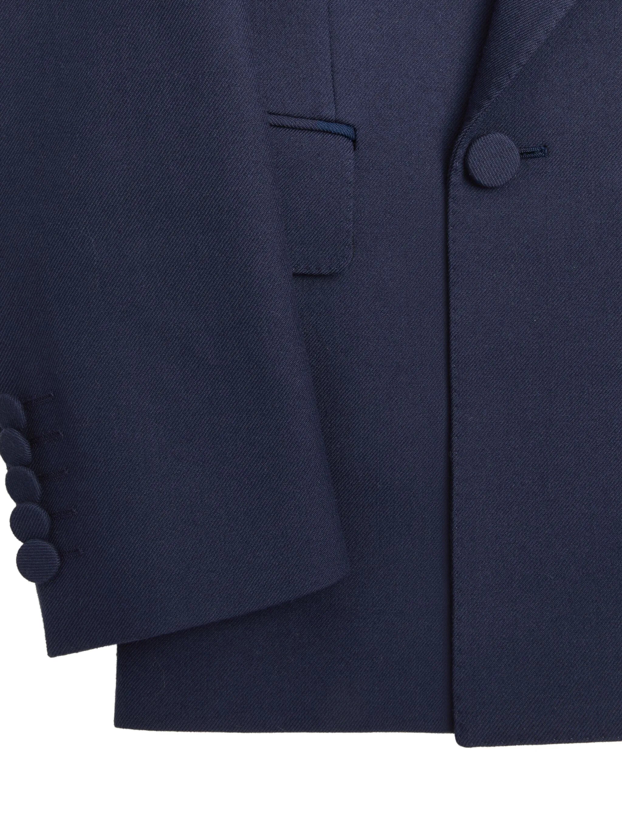 double-breasted gabardine jacket