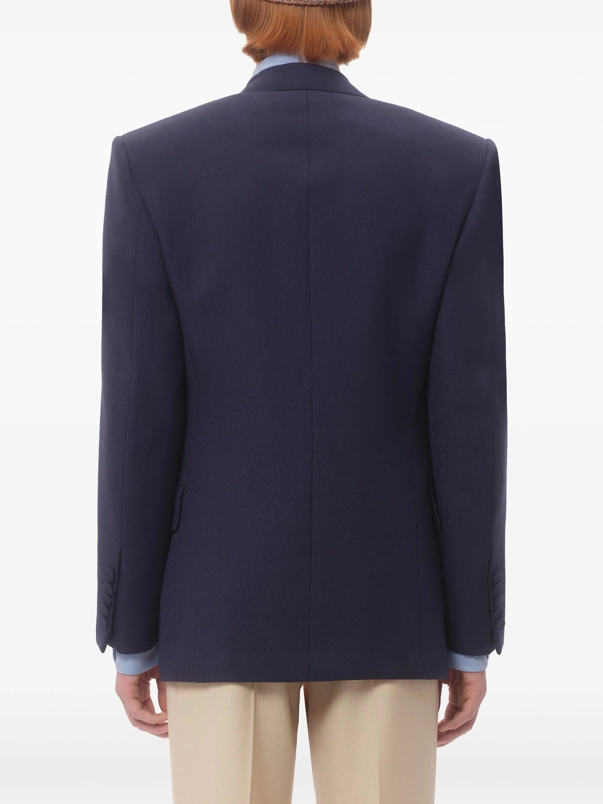 double-breasted gabardine jacket