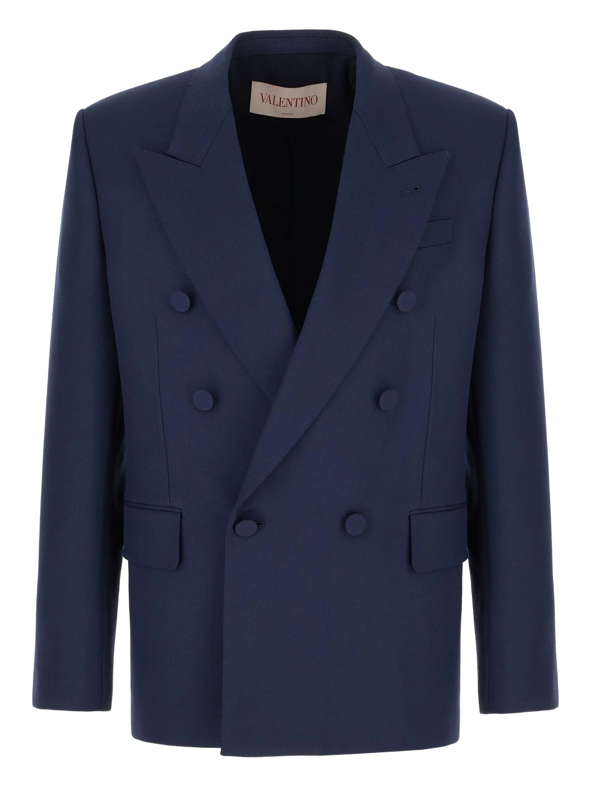 double-breasted gabardine jacket
