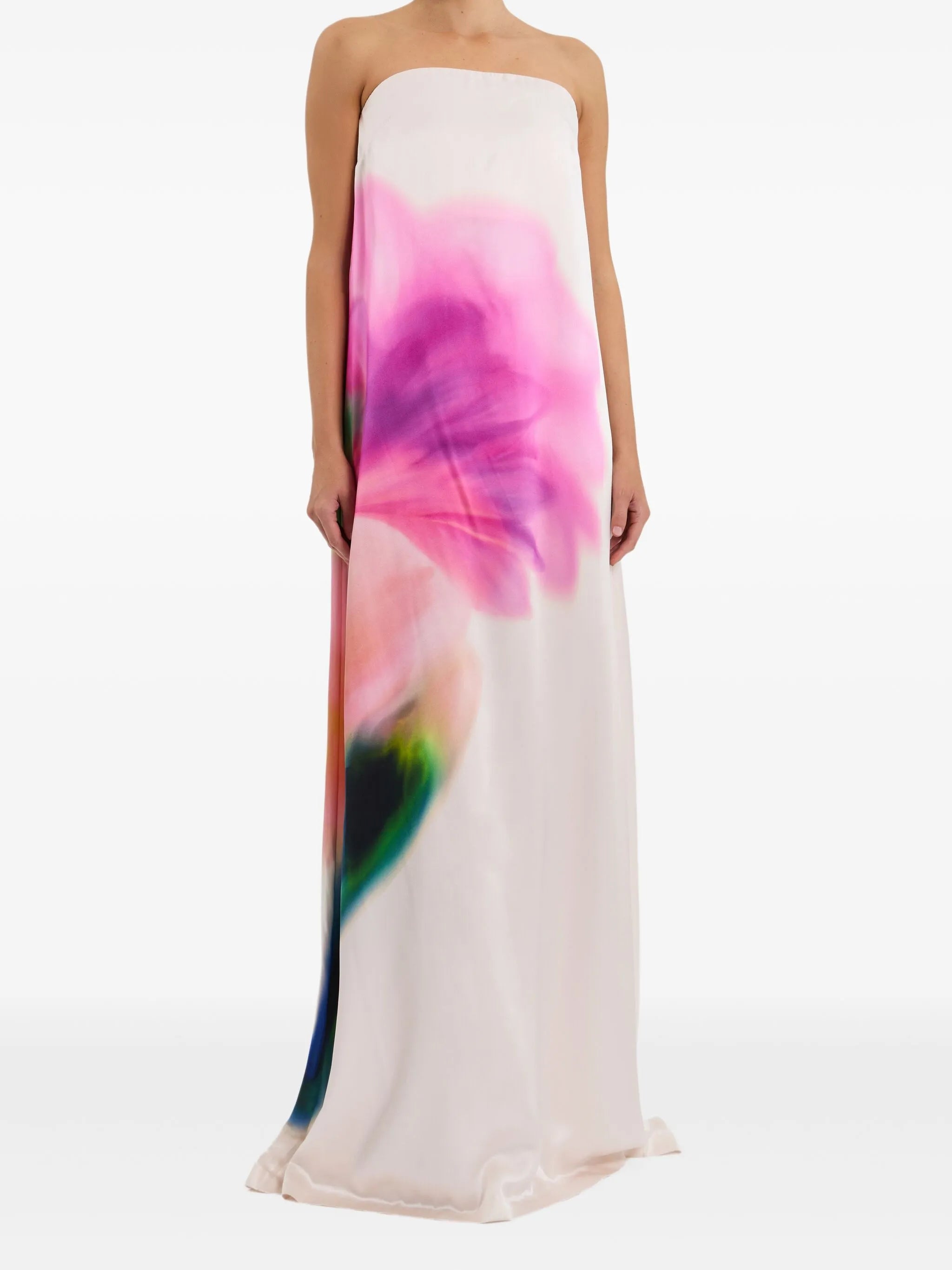 floral-print maxi dress