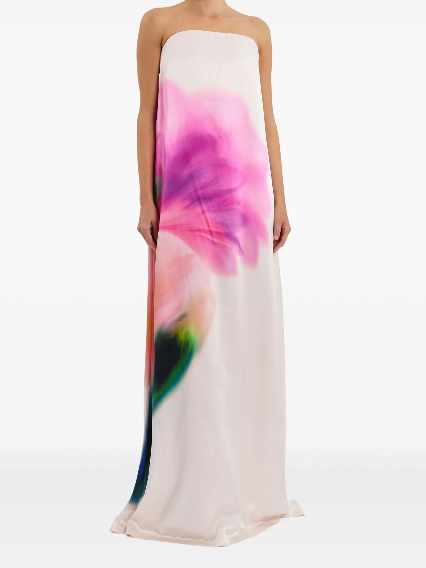 floral-print maxi dress