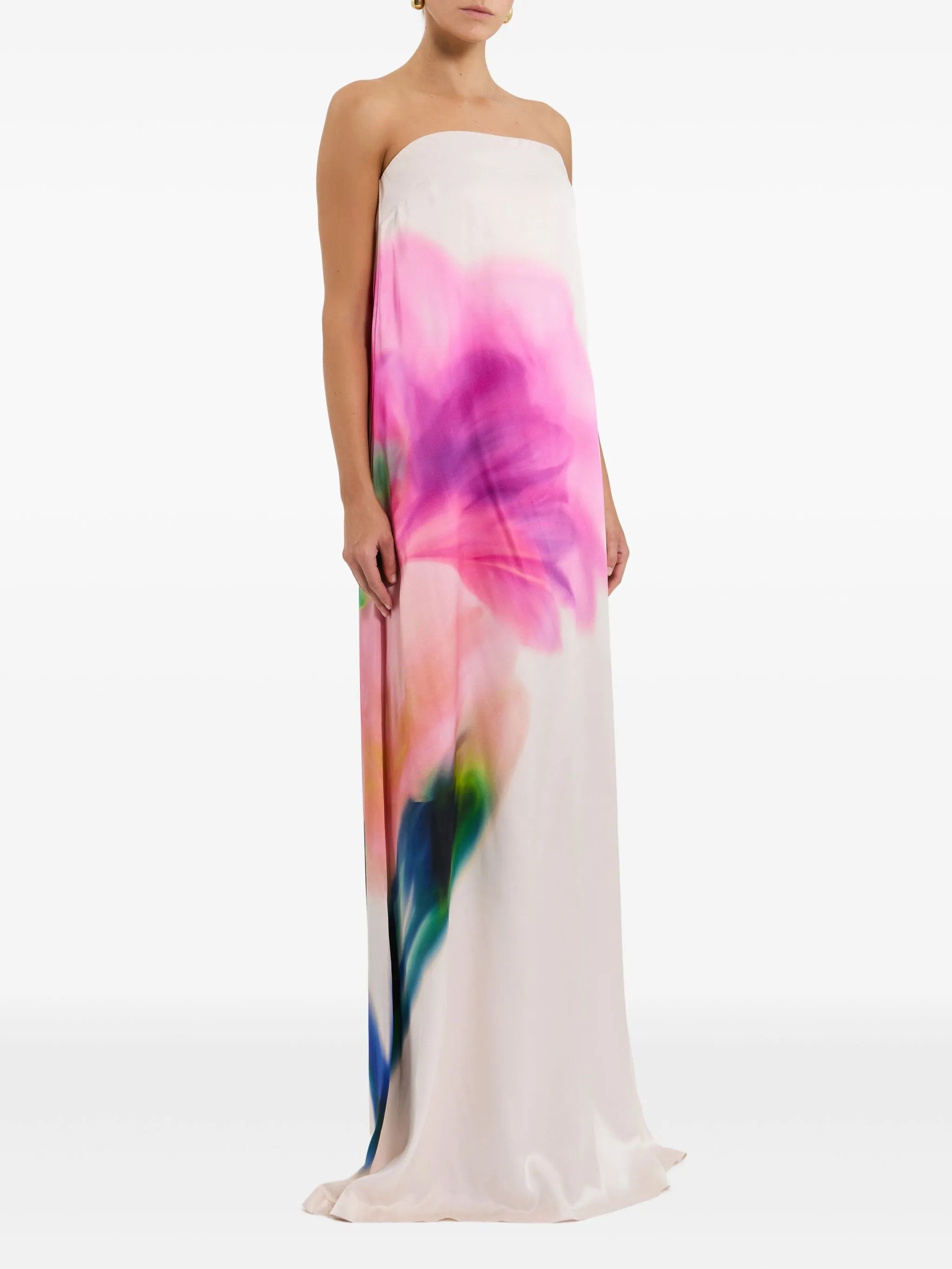 floral-print maxi dress