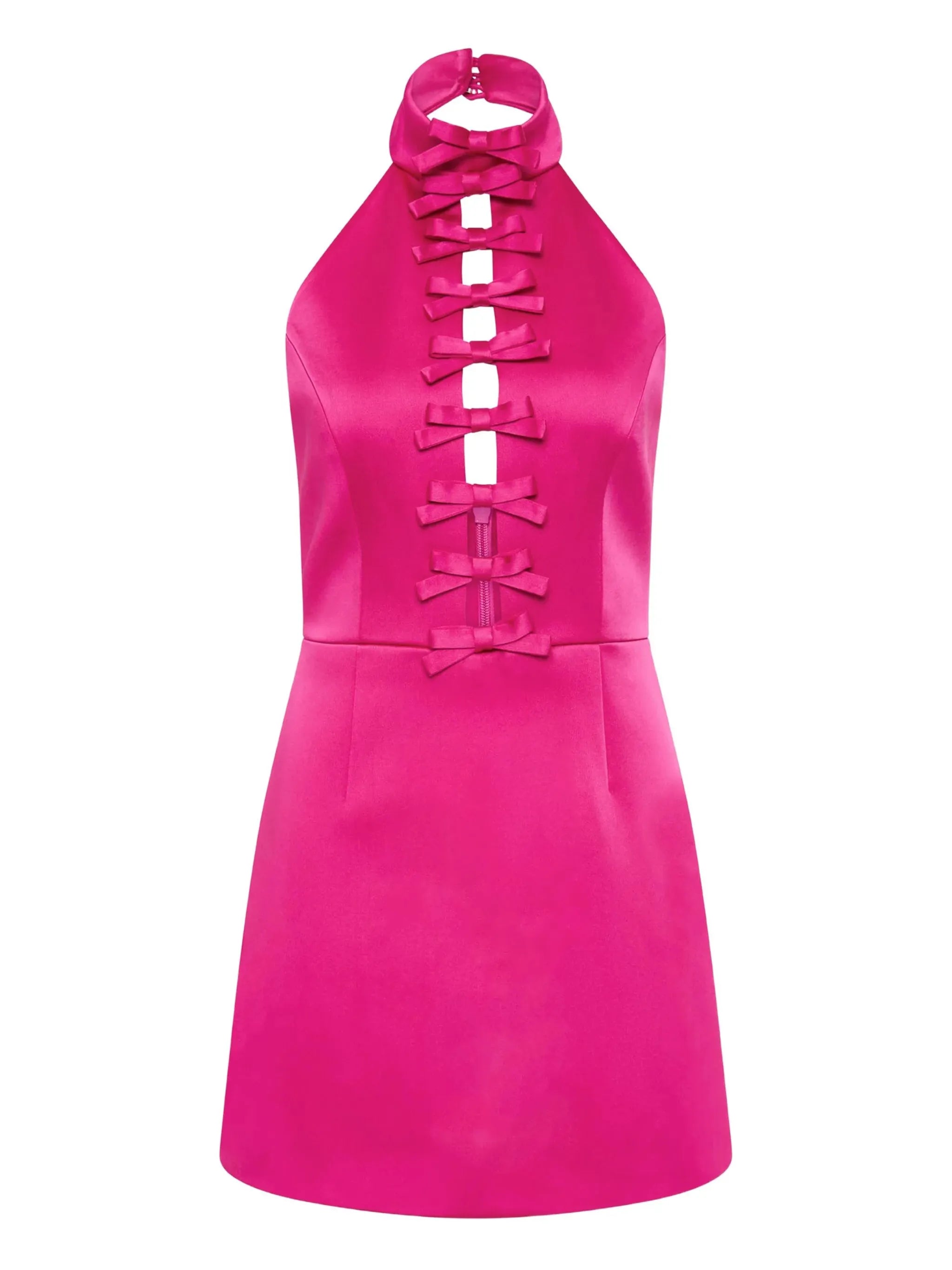 halterneck mini dress