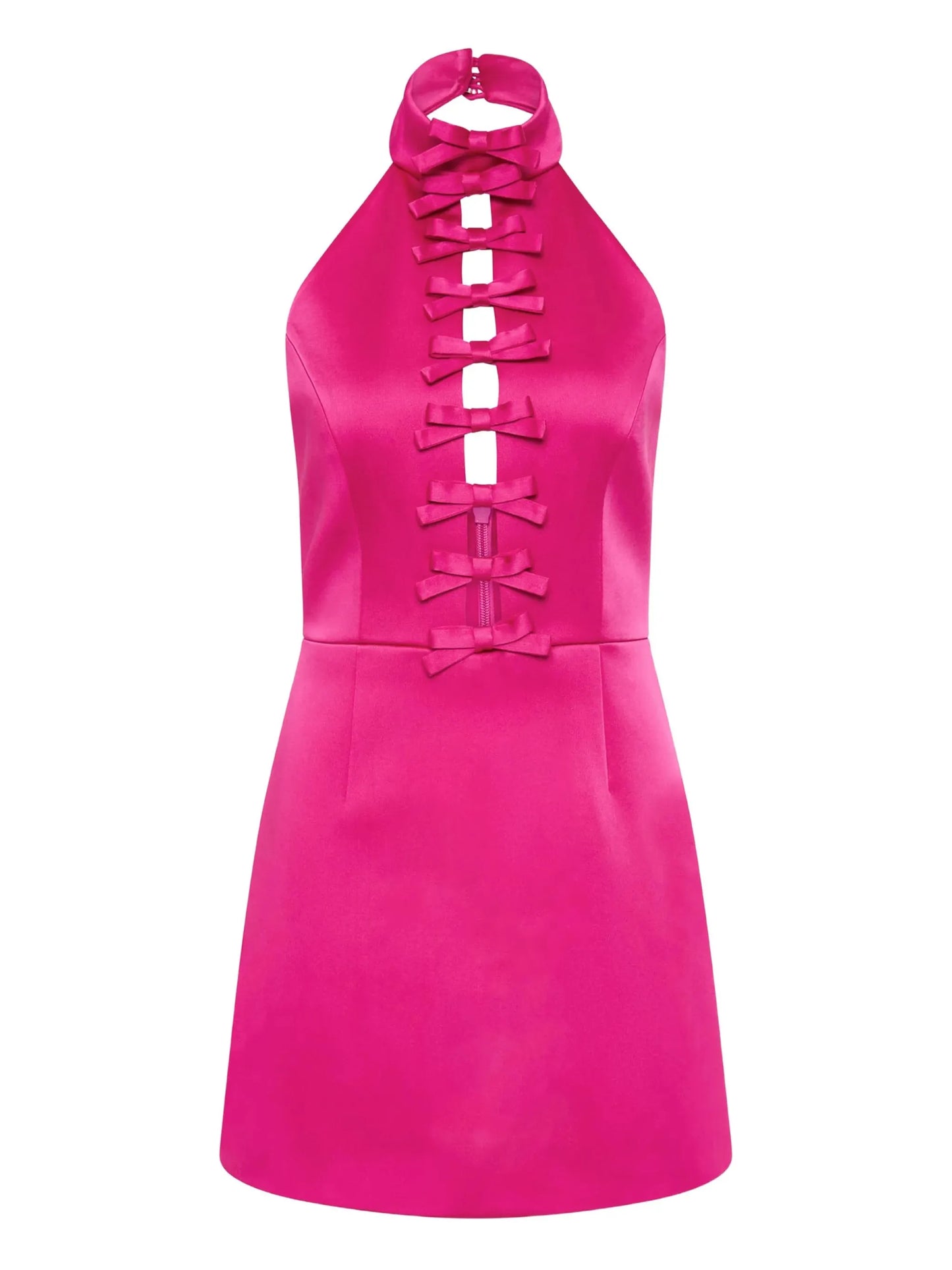 halterneck mini dress