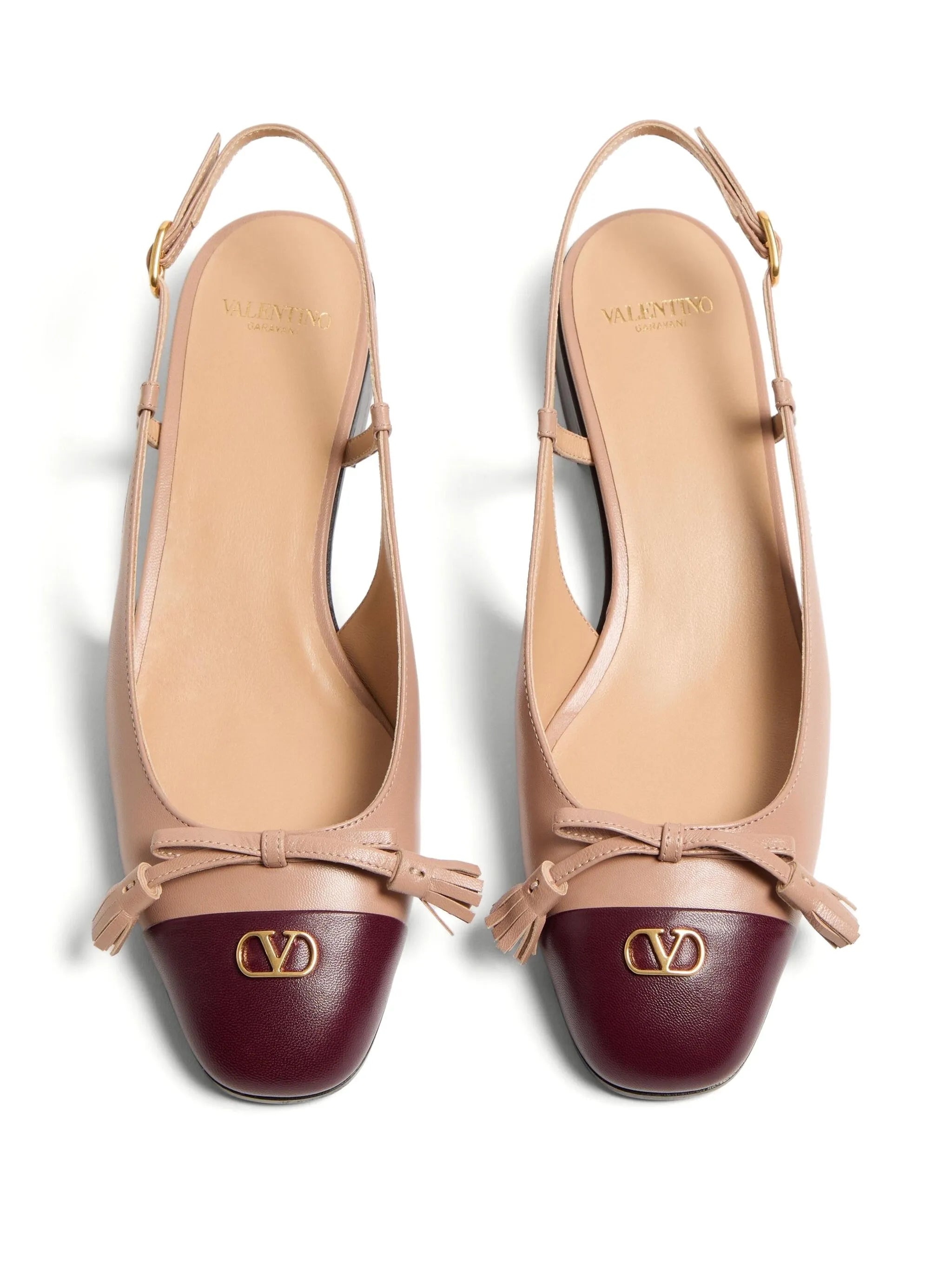 25mm Valet Du Roi Kid slingback ballet flats