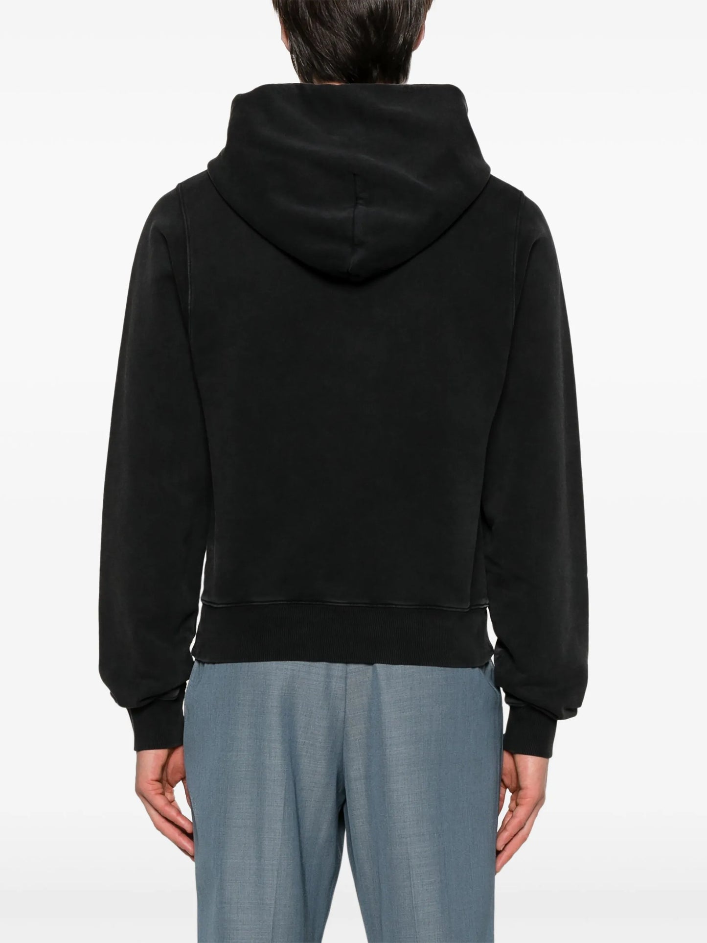 raised-logo hoodie