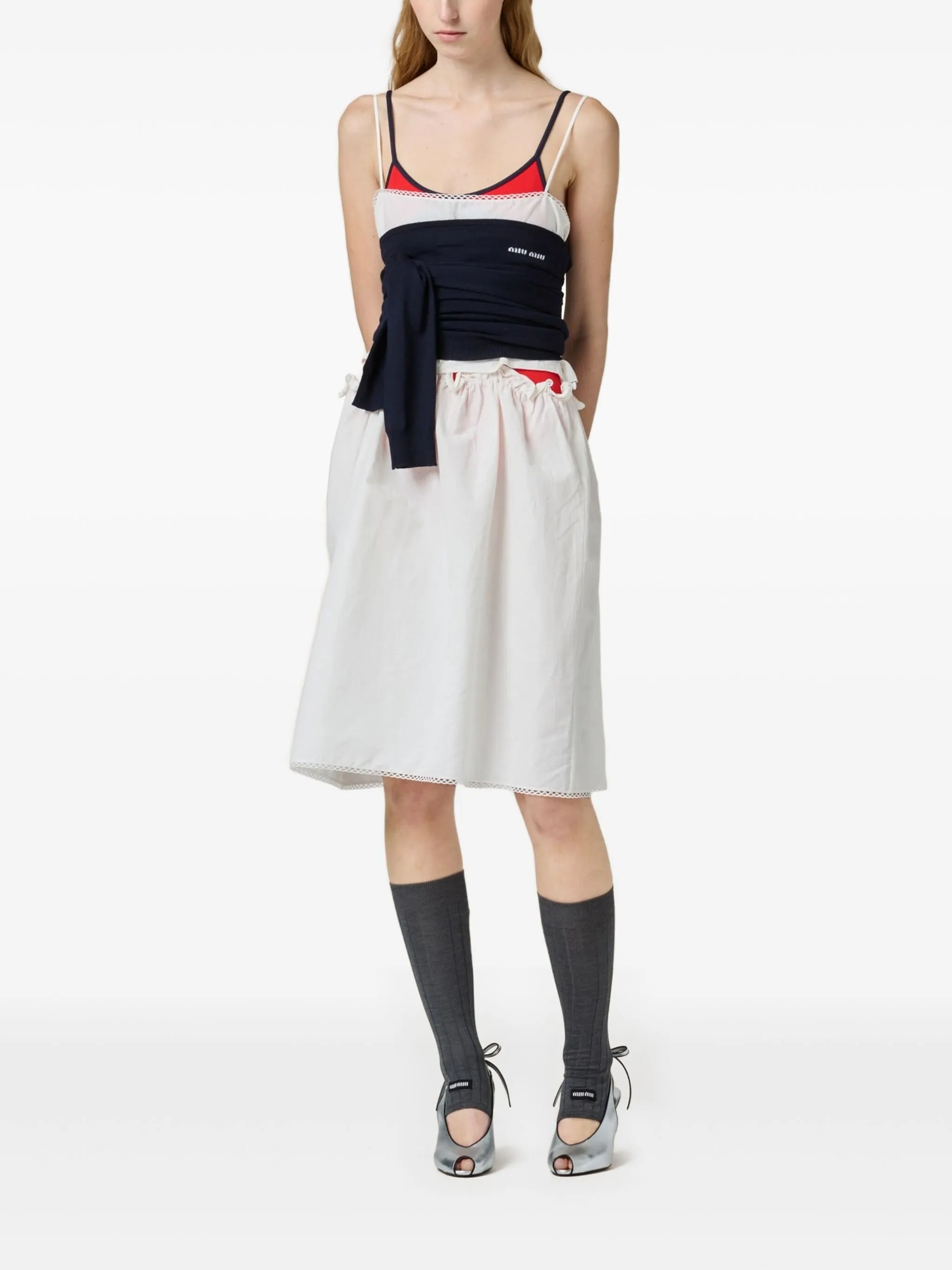 logo-print dress