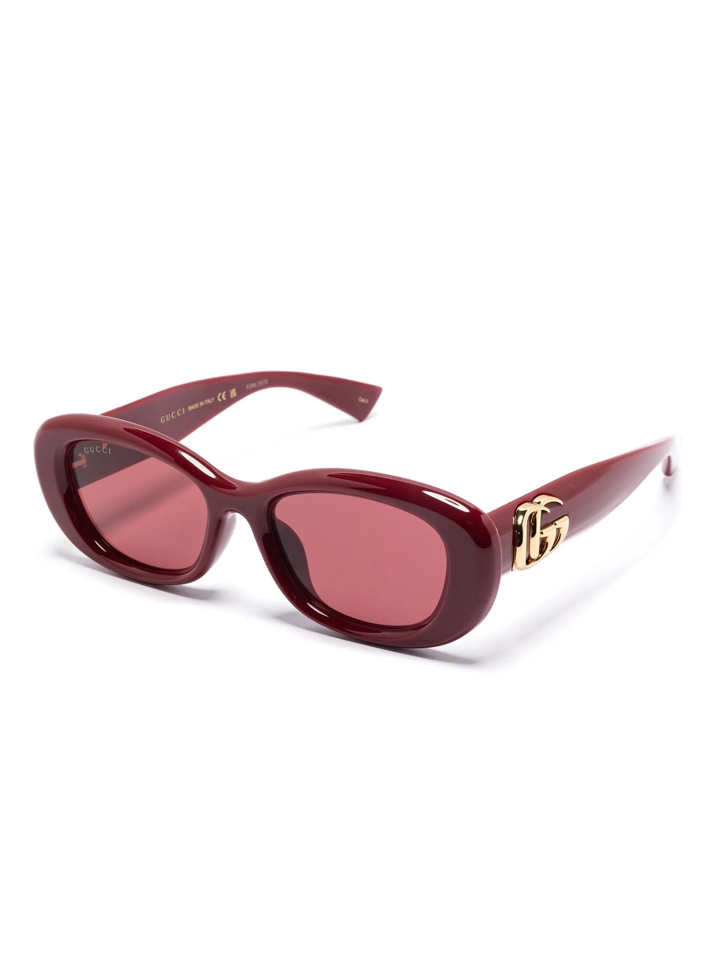 oval-frame sunglasses
