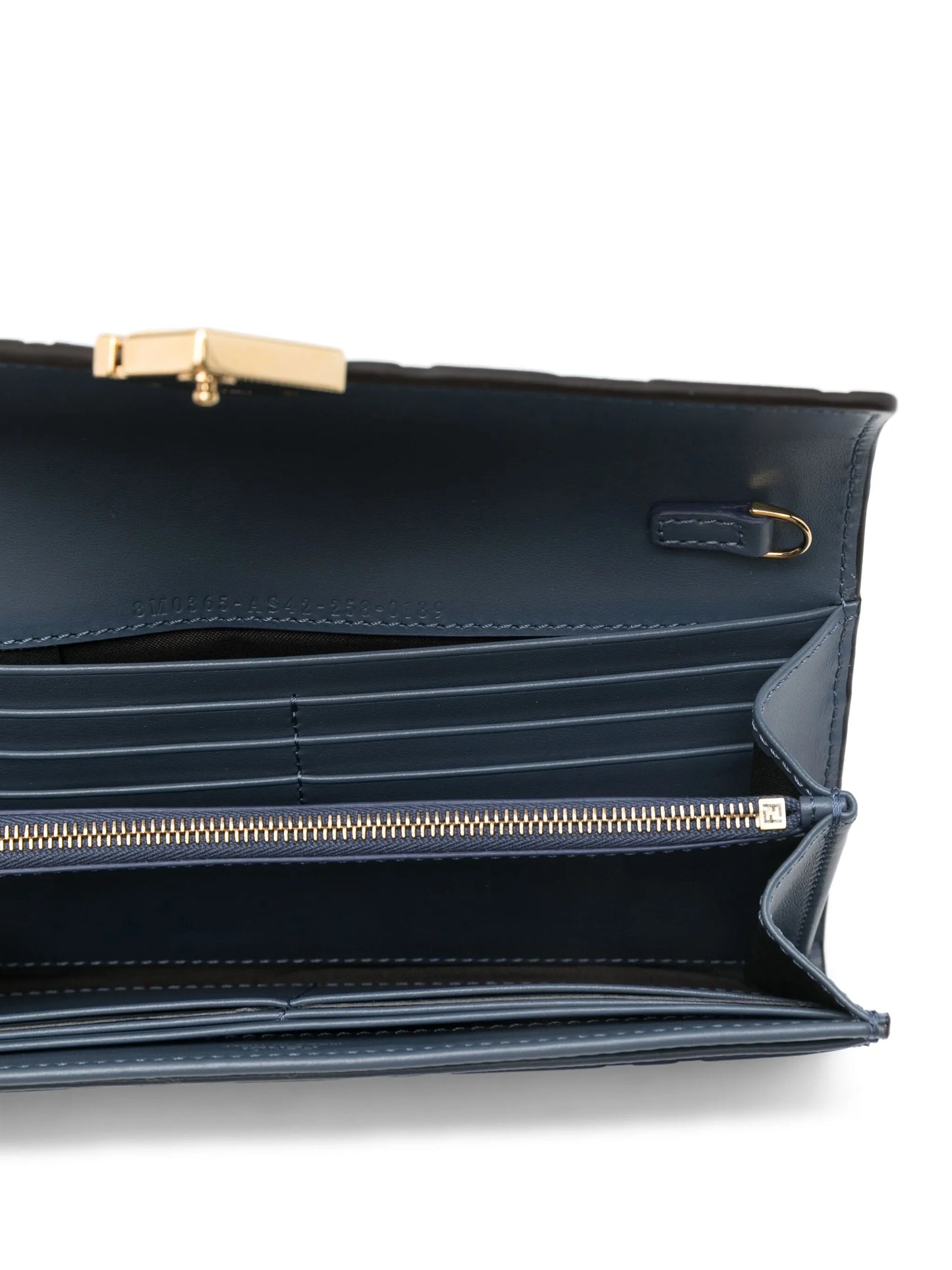 monogram-pattern clutch bag