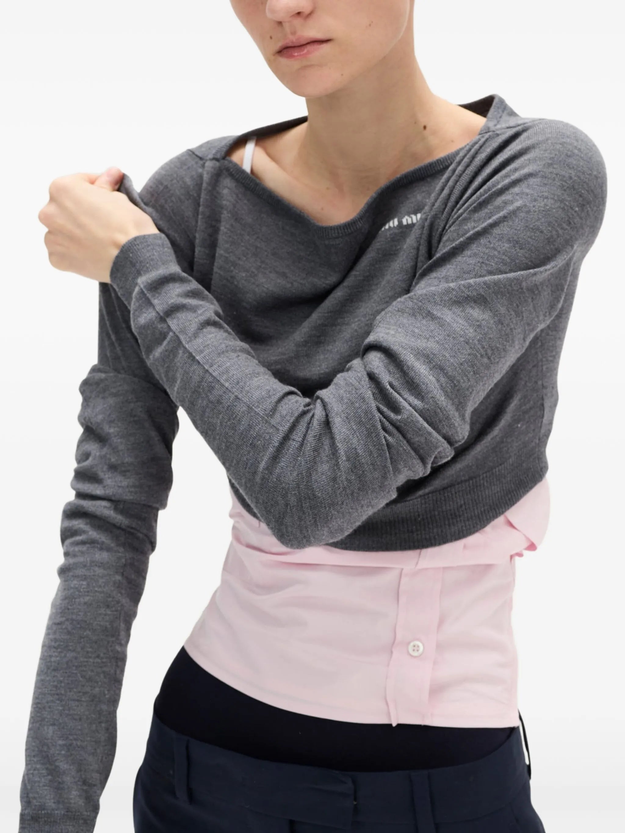 boat-neck top