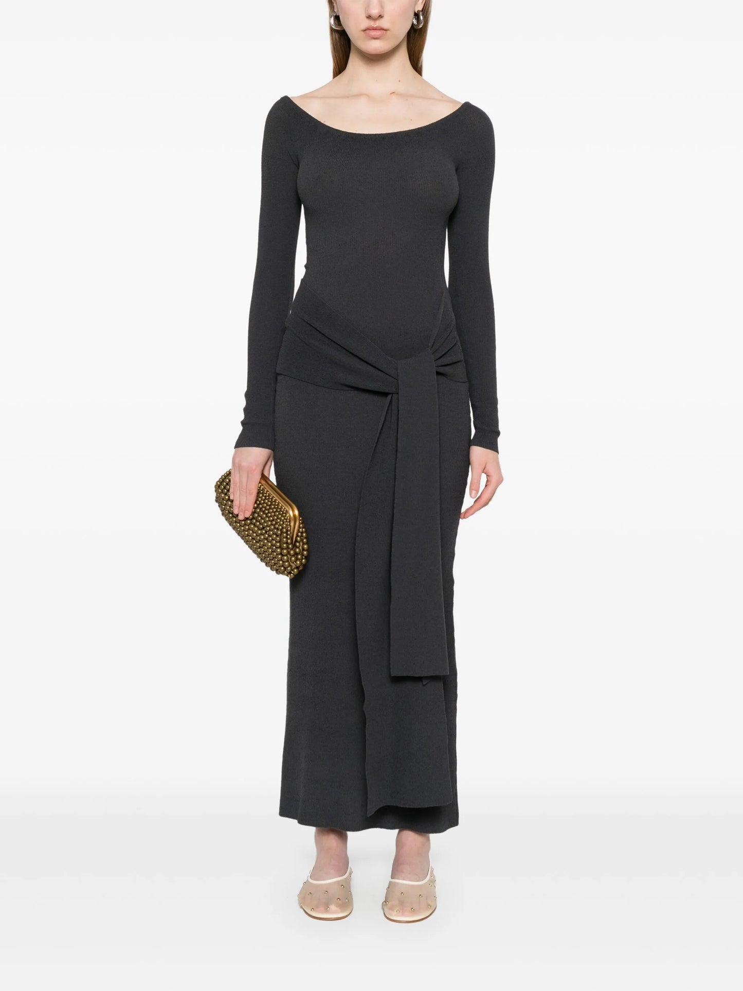 knitted maxi dress
