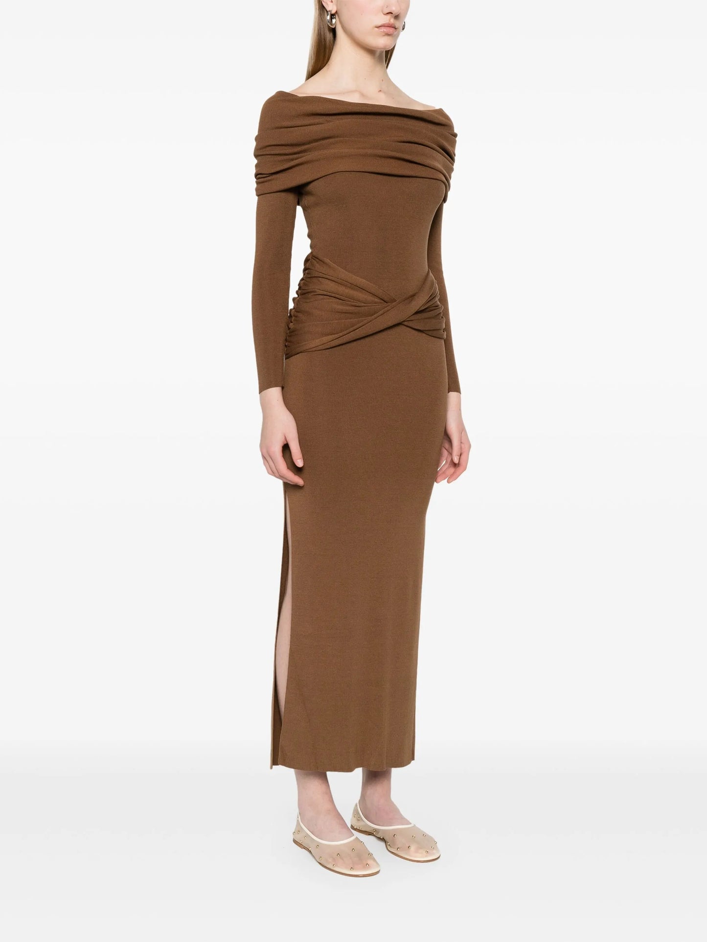 knitted maxi dress