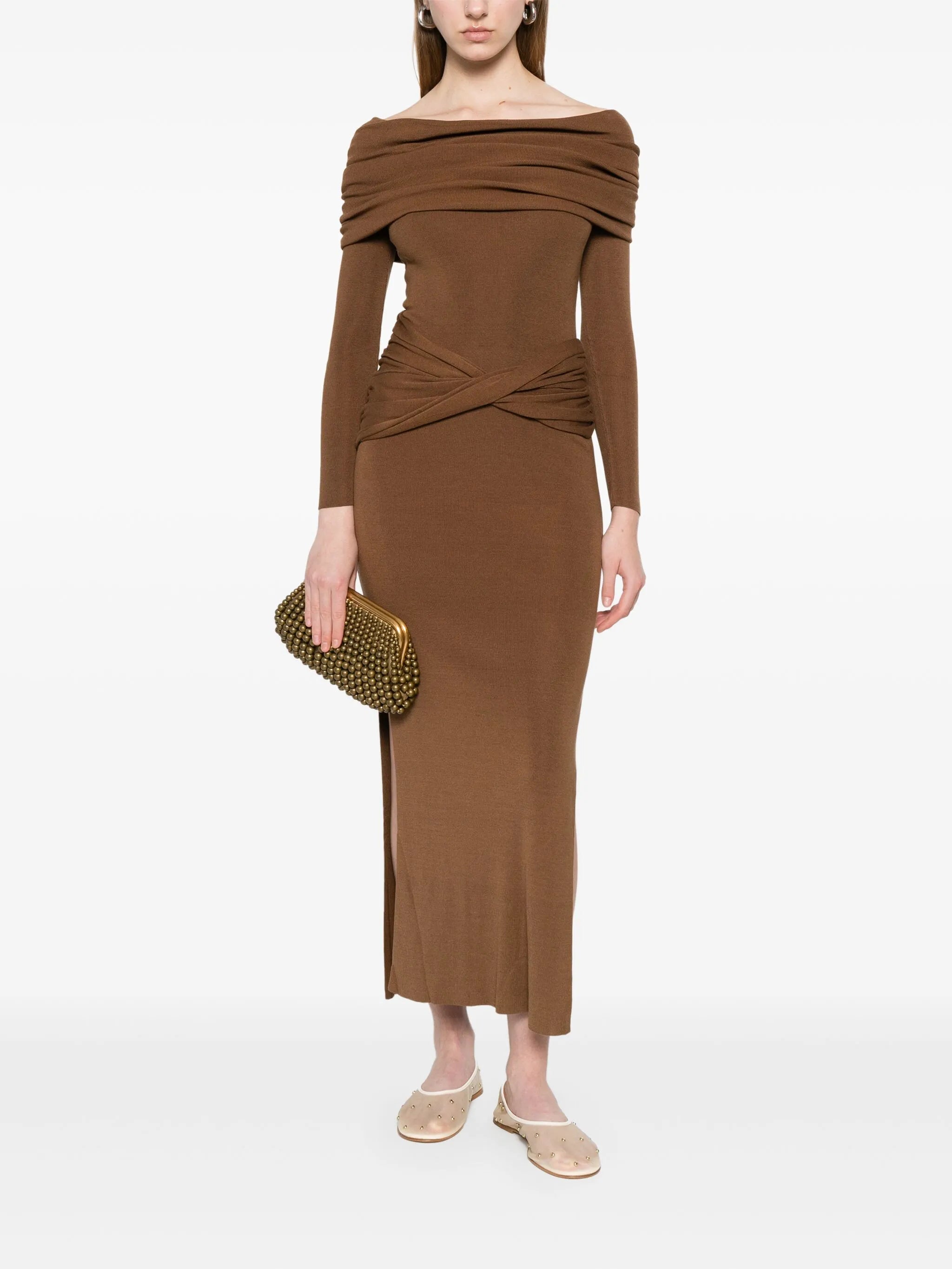 knitted maxi dress