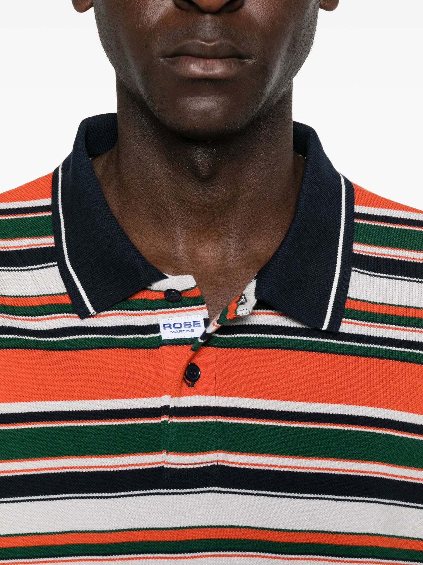 stripe logo polo shirt