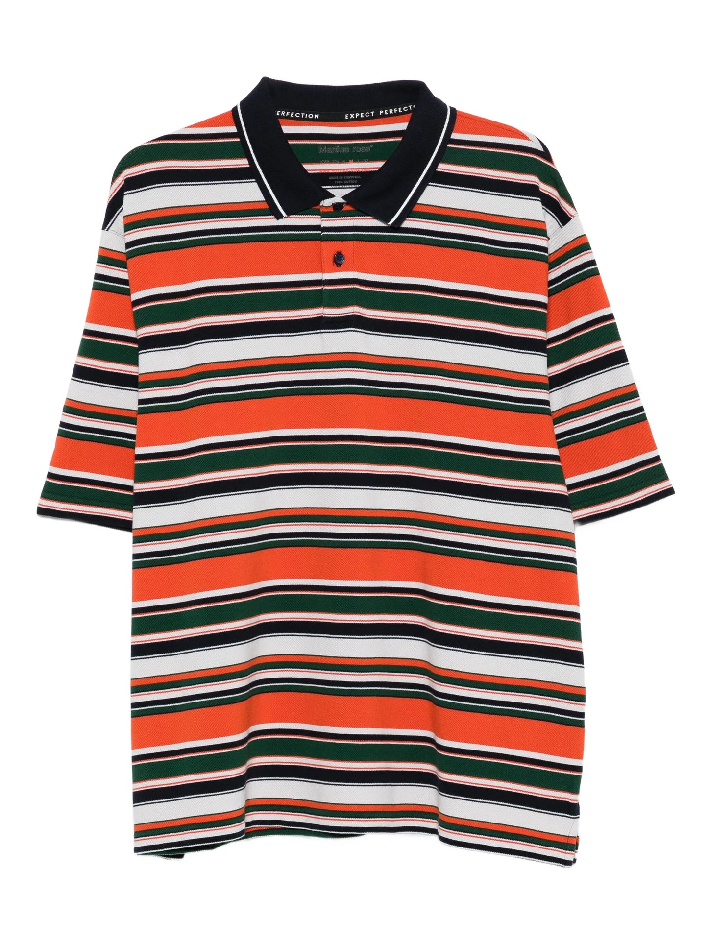 stripe logo polo shirt