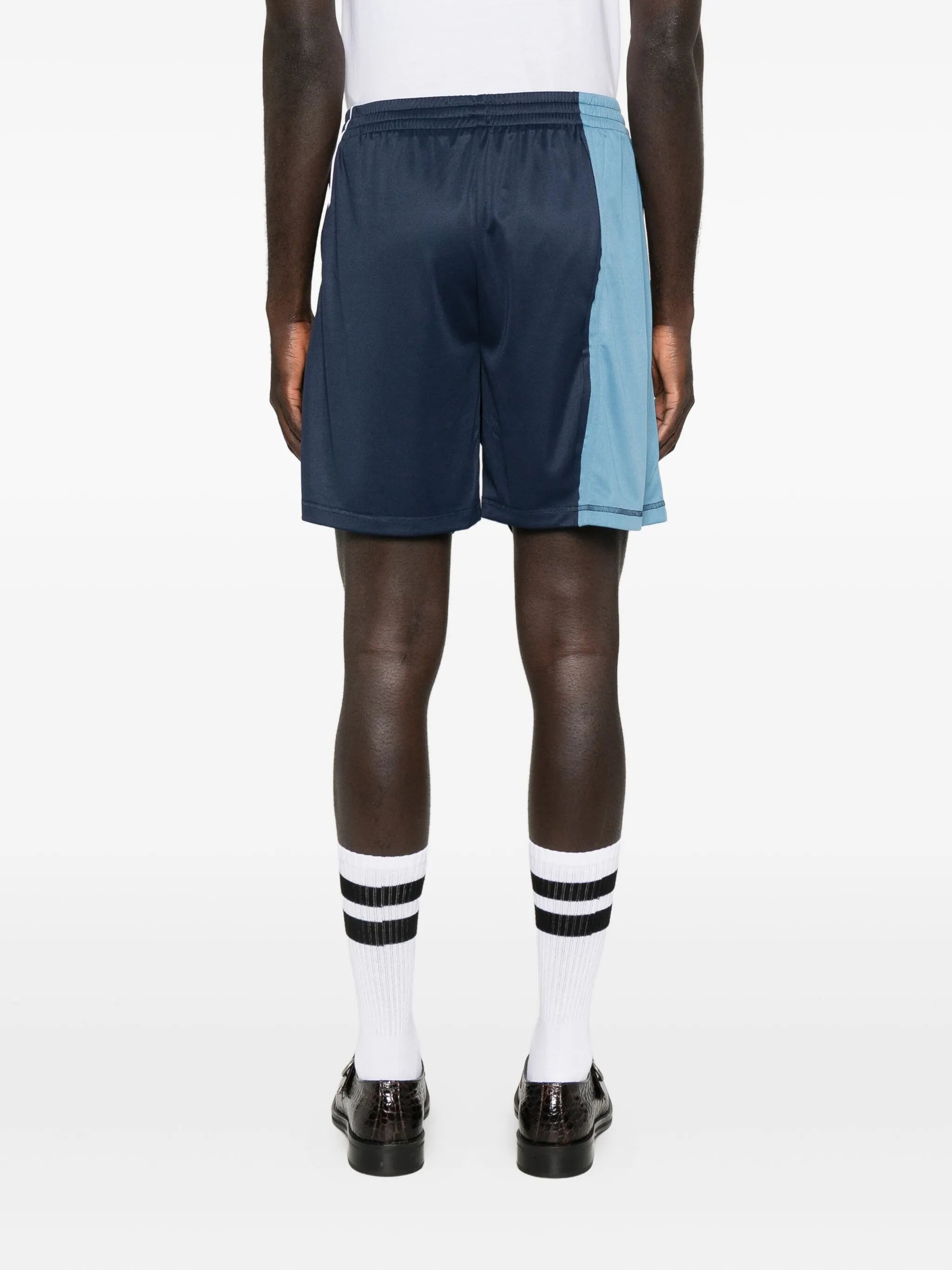panelled football shorts