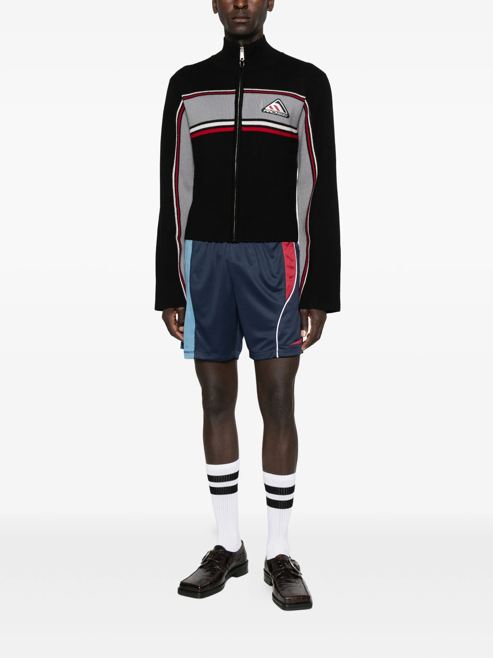 panelled football shorts