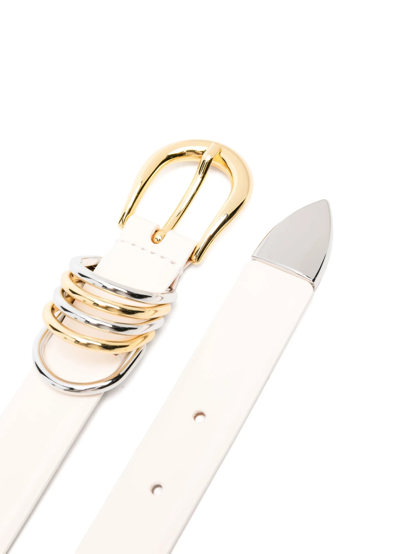 Hollyhock Richa ivory mixed metal belt