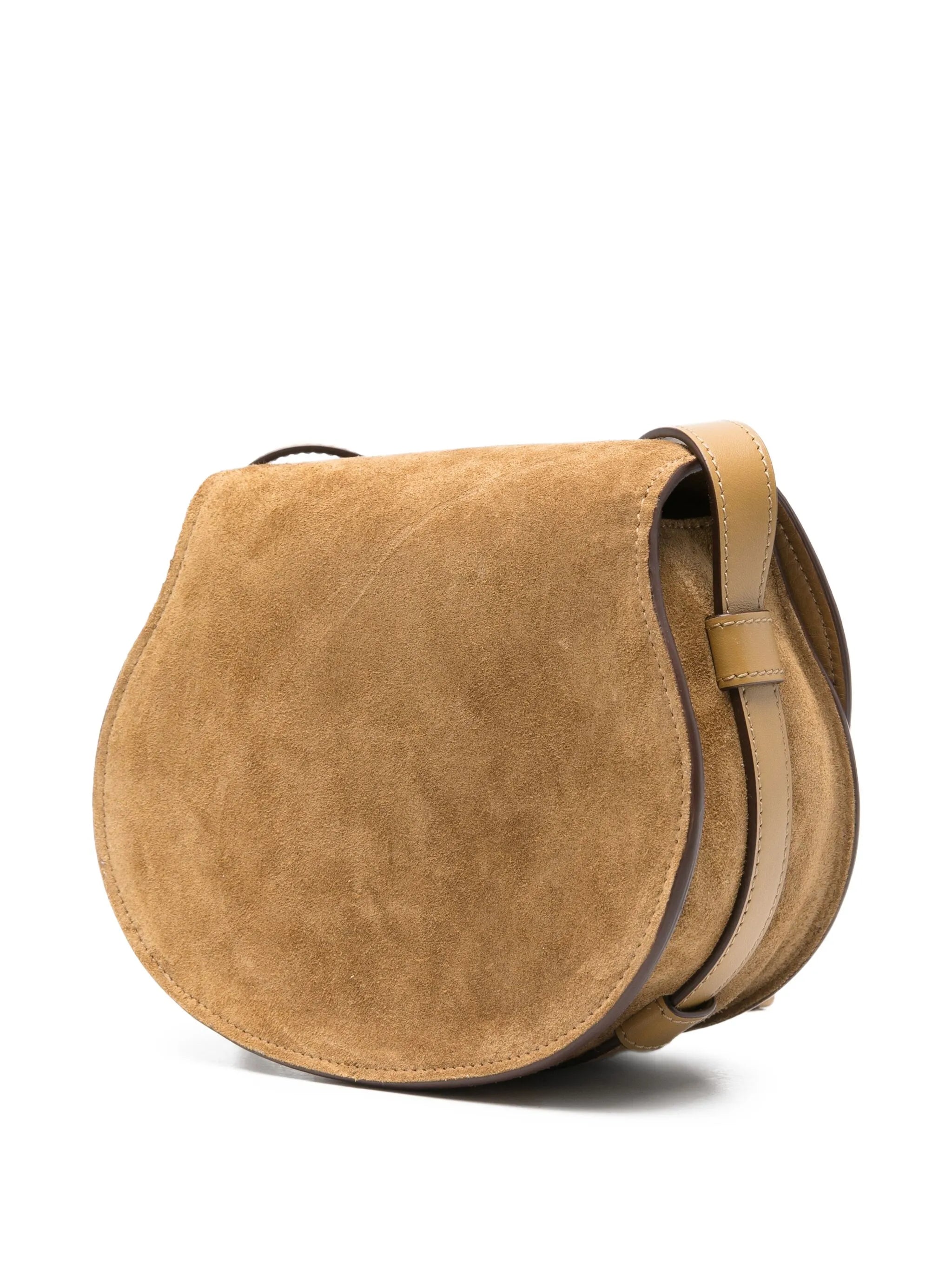Marcie saddle suede crossbody bag