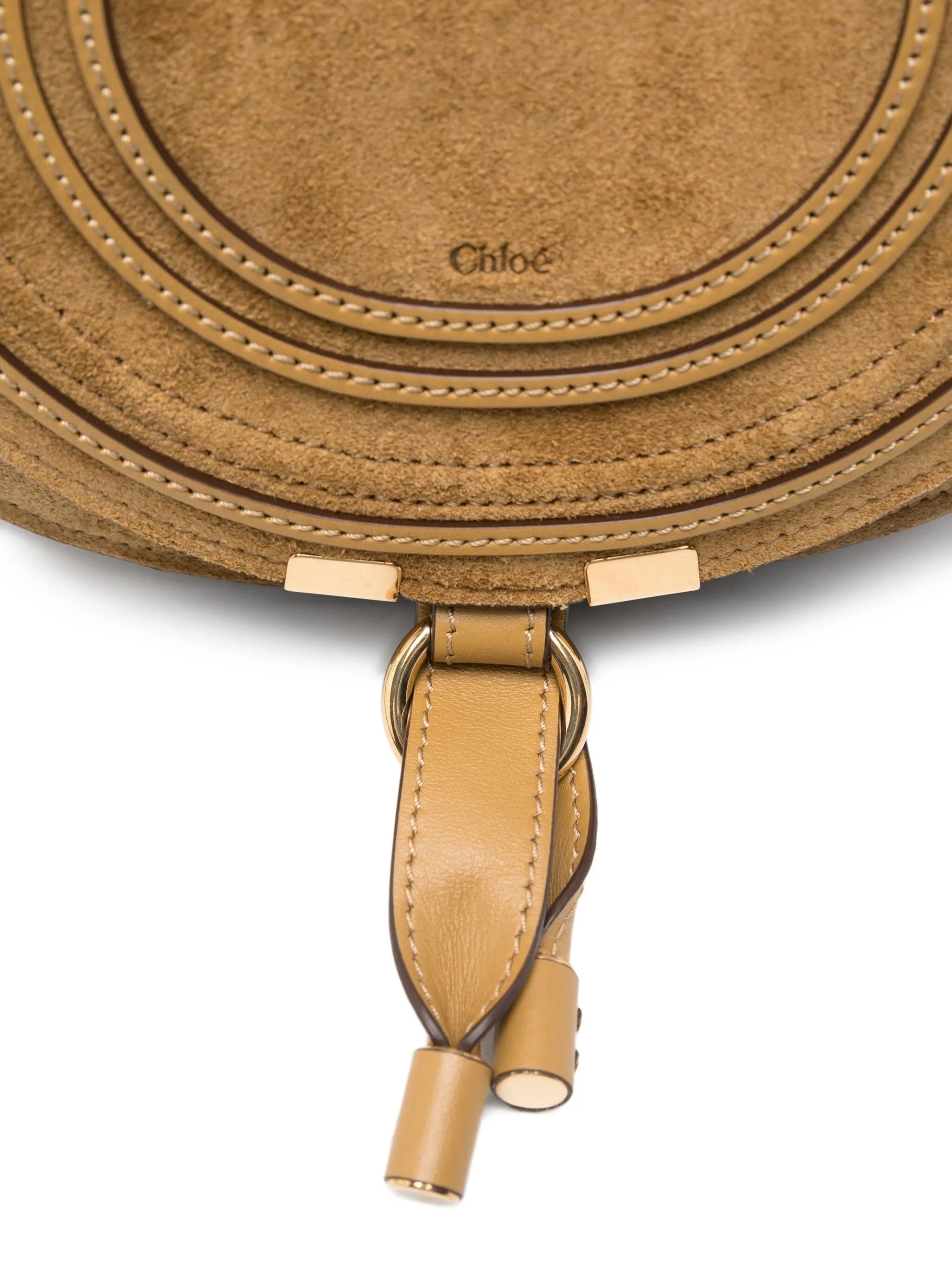 Marcie saddle suede crossbody bag