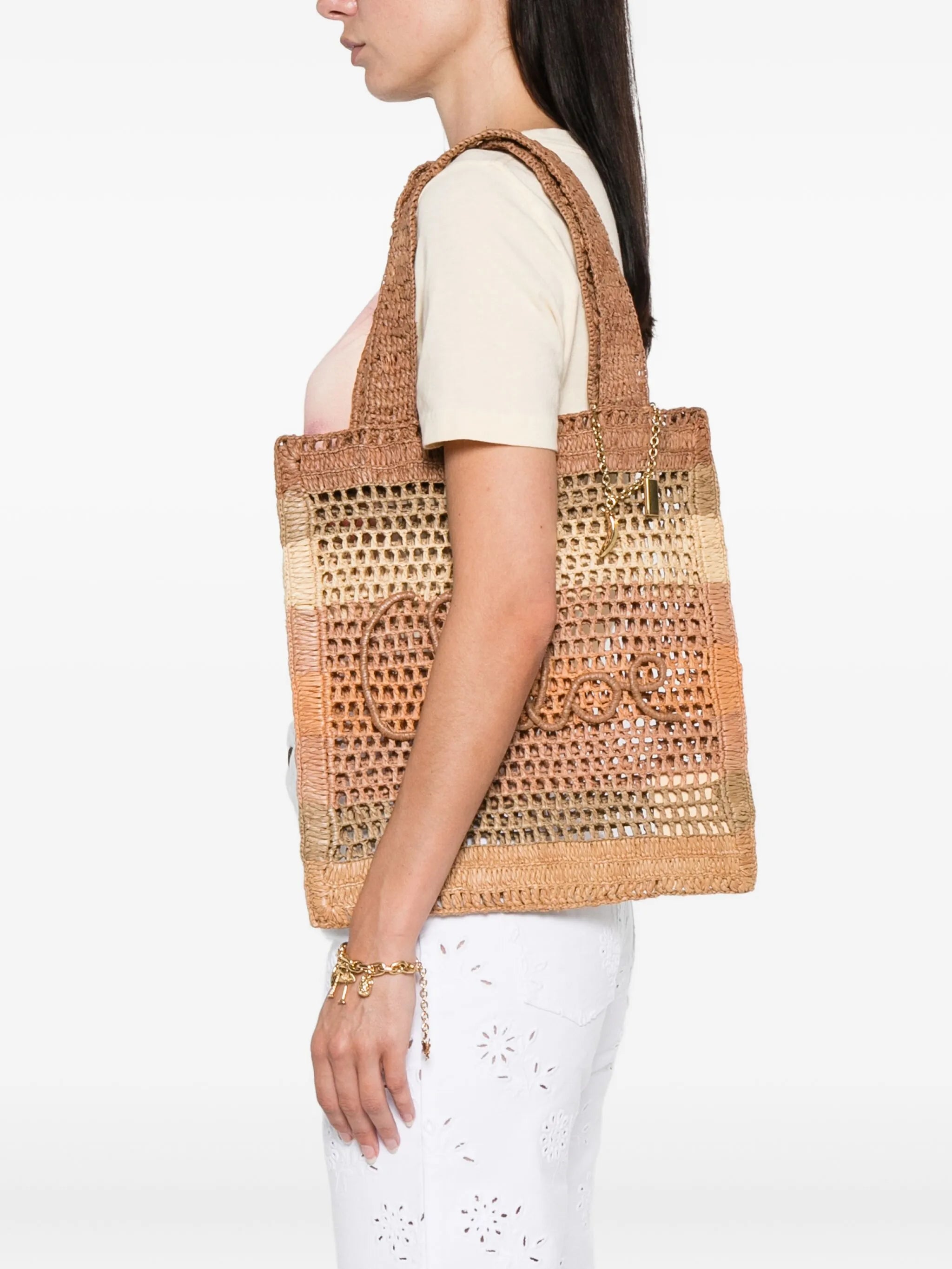 raffia tote bag