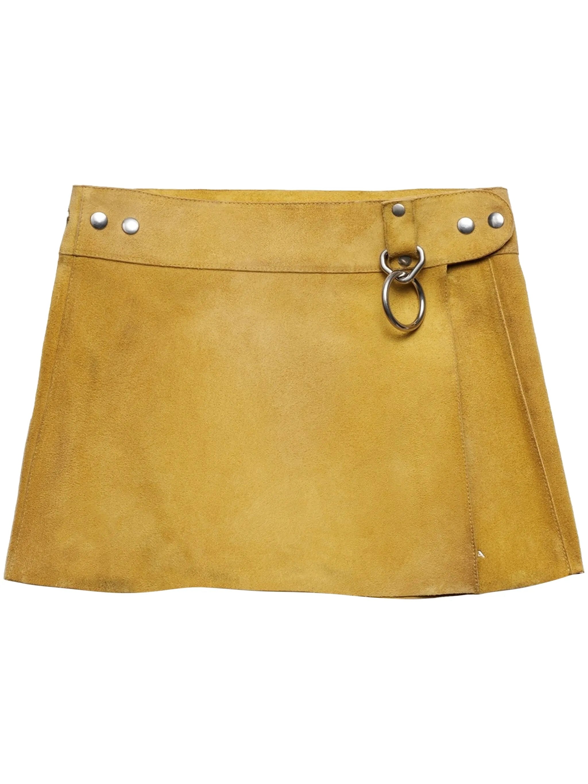 suede miniskirt