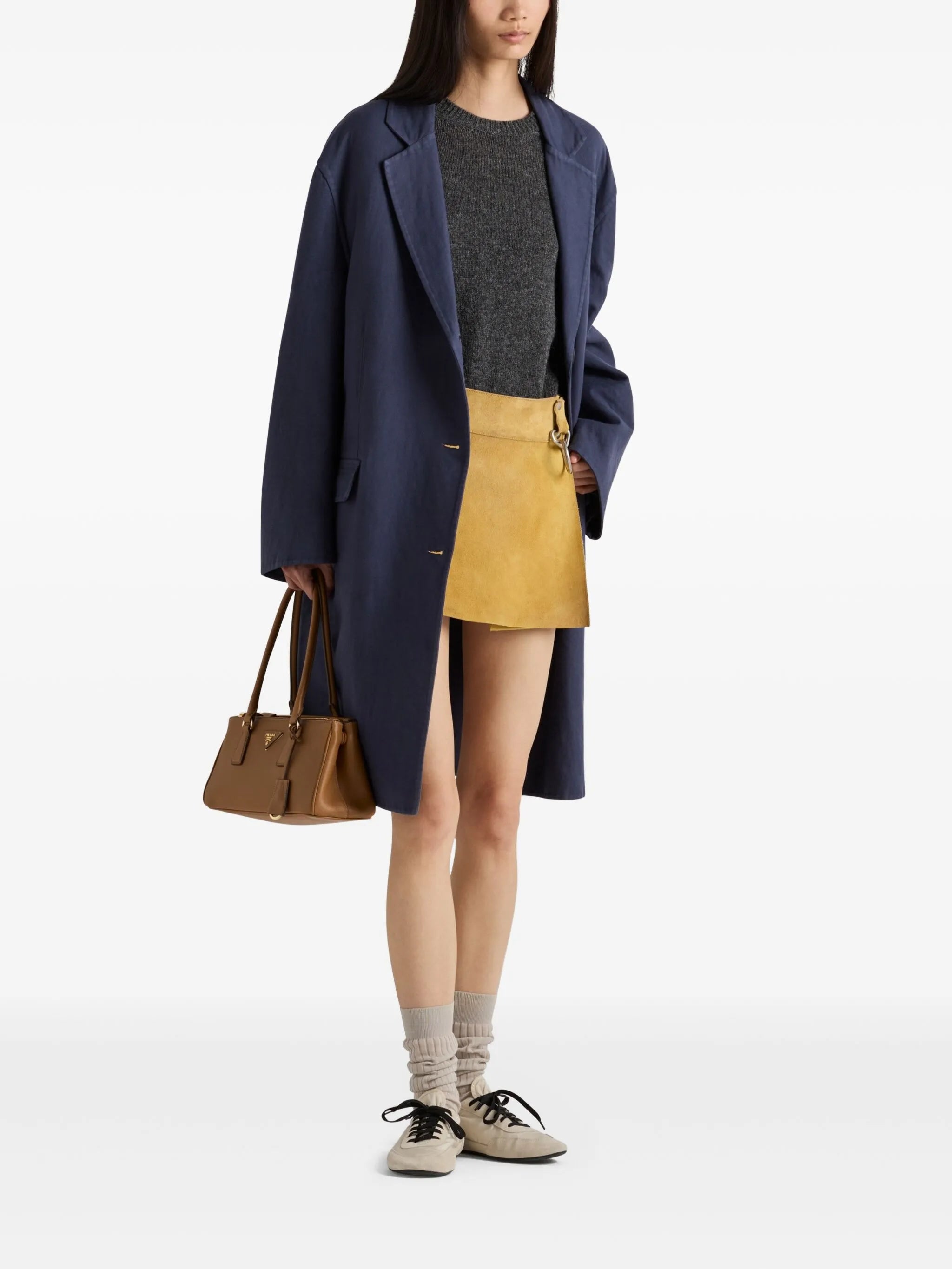 suede miniskirt